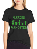 Garden Gangster Graphic Tee - Black