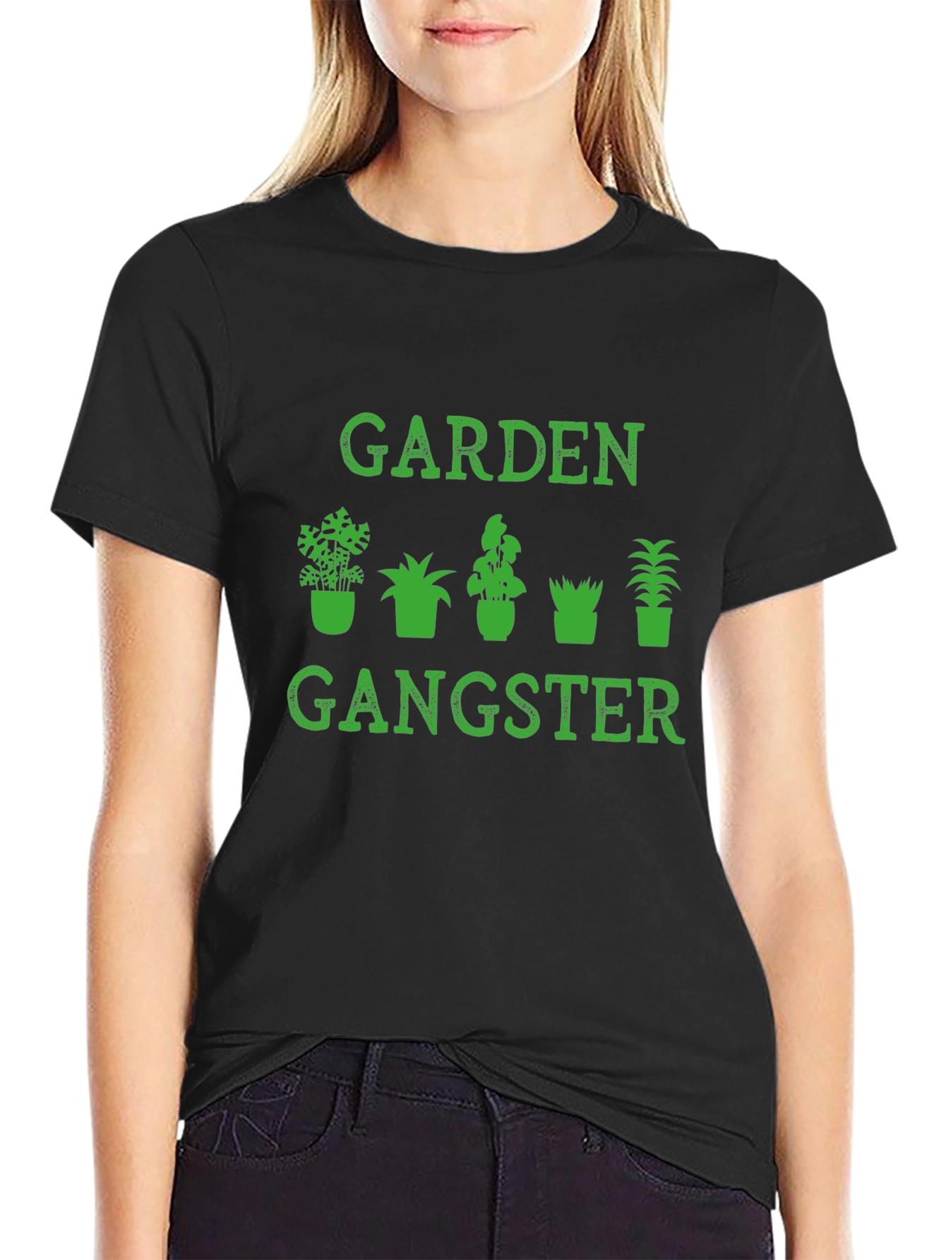 Garden Gangster Graphic Tee - Black