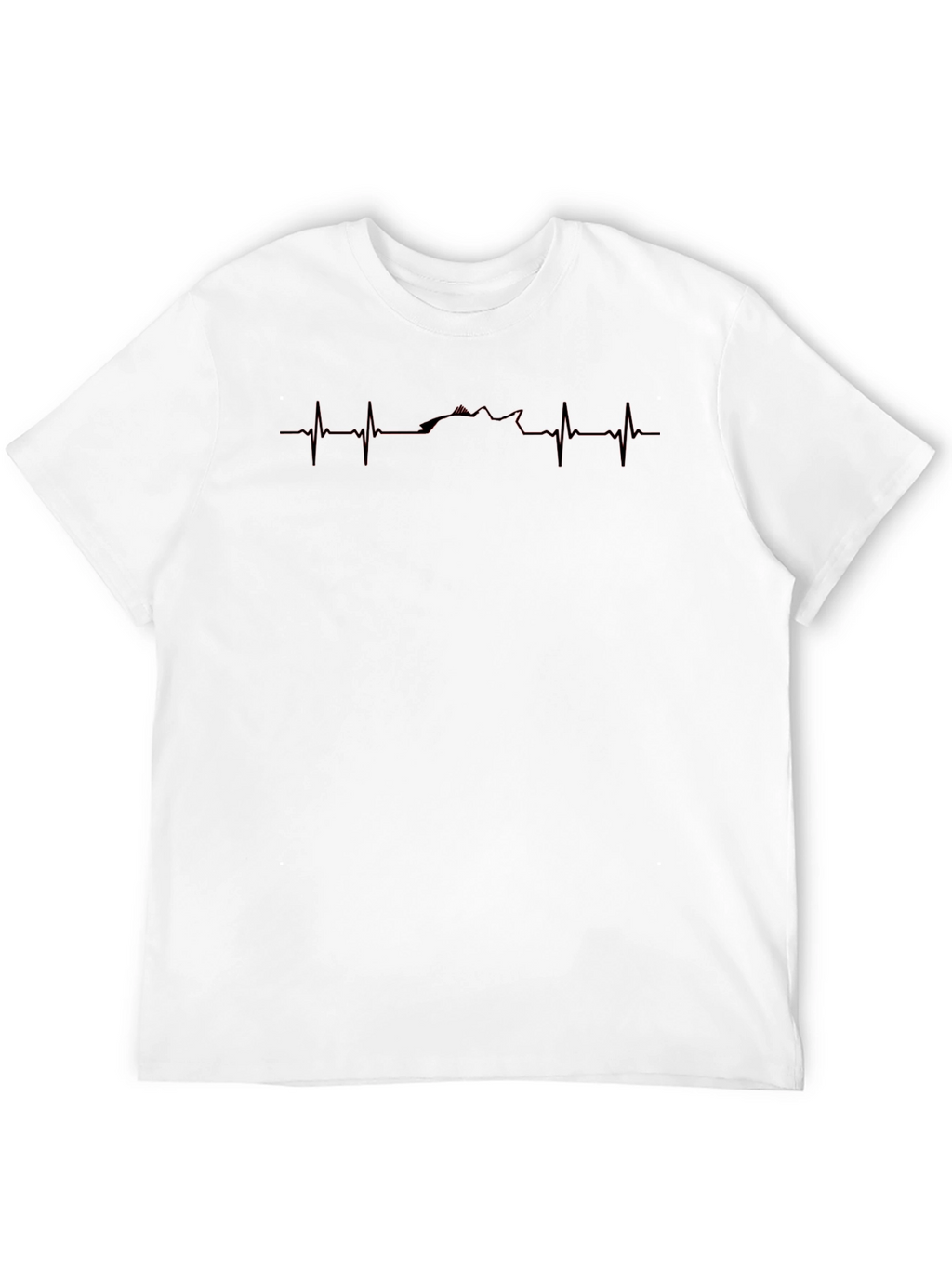 Mountain Heartbeat Black T-Shirt