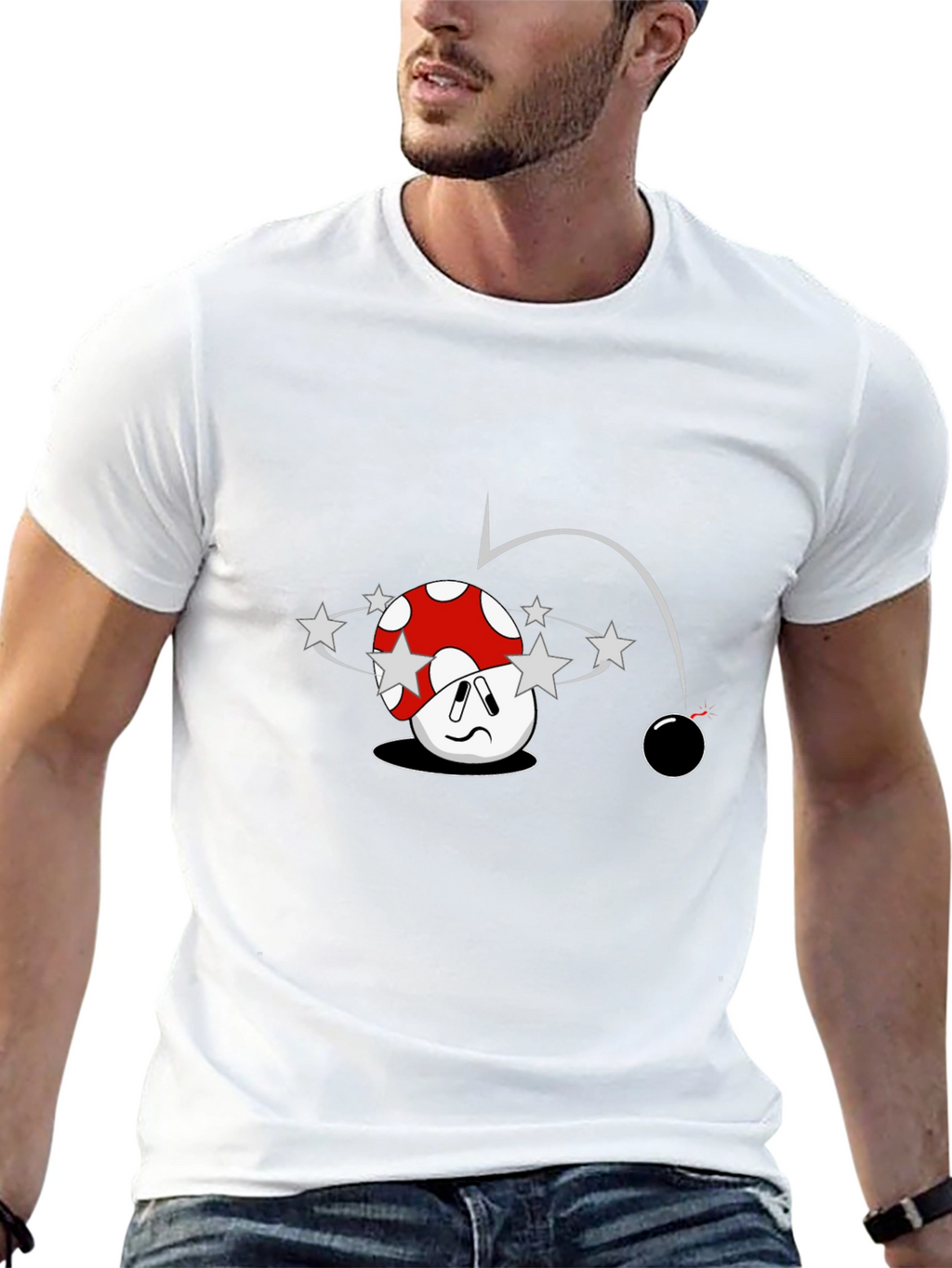 Cartoon Mushroom T-Shirt