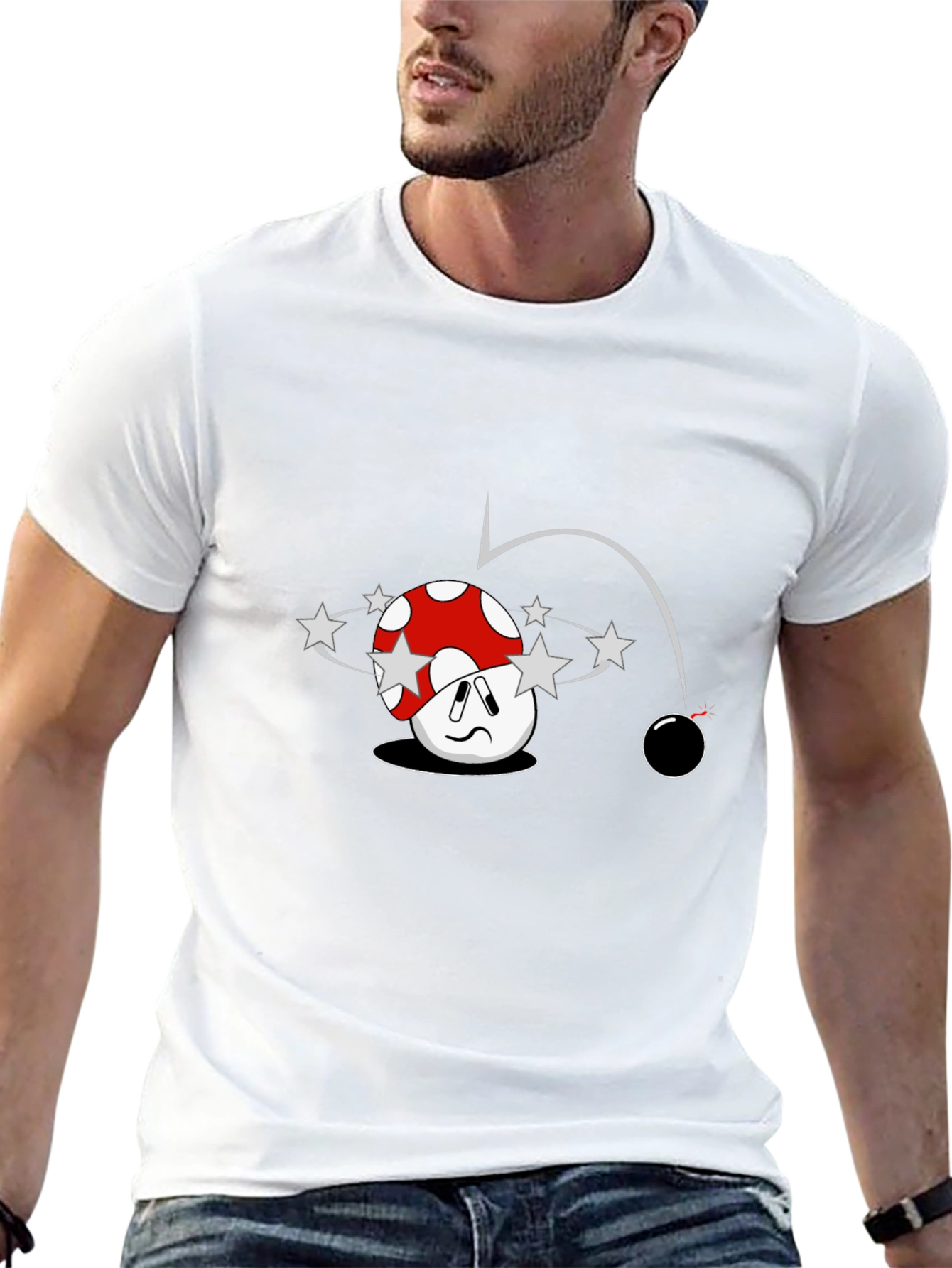 Cartoon Mushroom T-Shirt