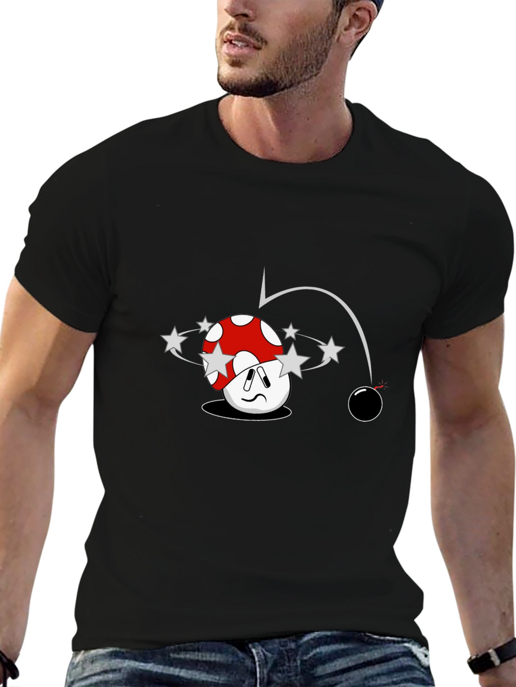 Cartoon Mushroom T-Shirt