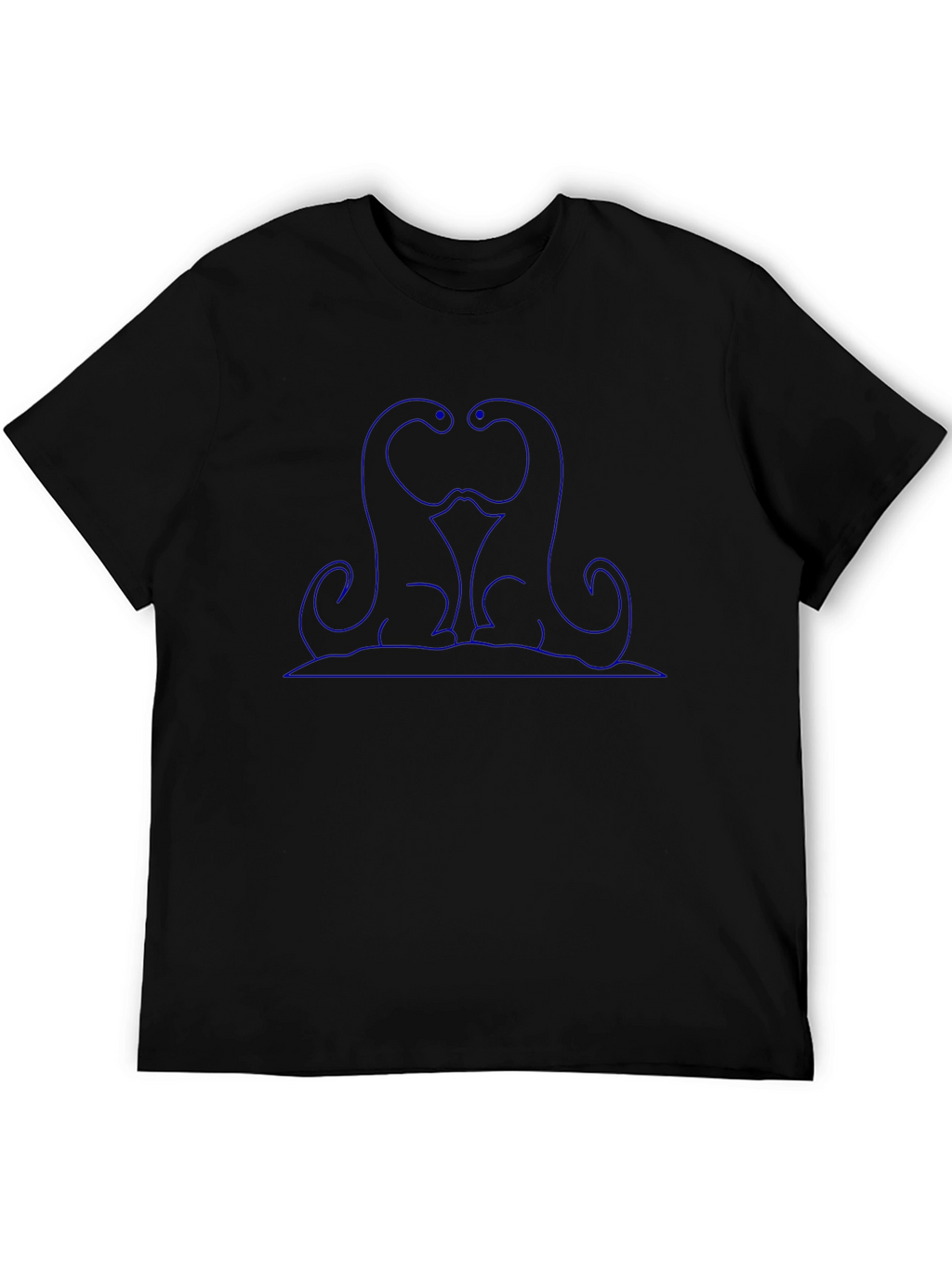 Dinosaur Lovers Black Cotton Graphic Tee