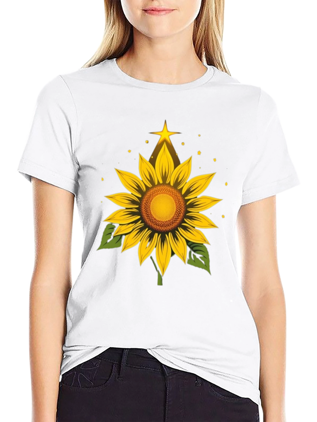 Sunflower Star T-Shirt - Stylish Nature Tee
