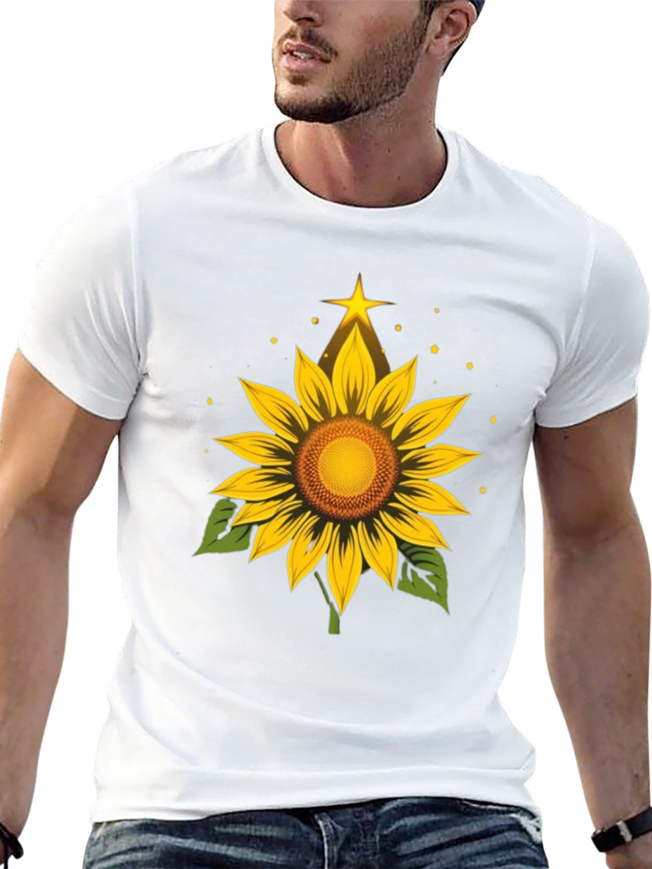 Sunflower Star T-Shirt - Stylish Nature Tee