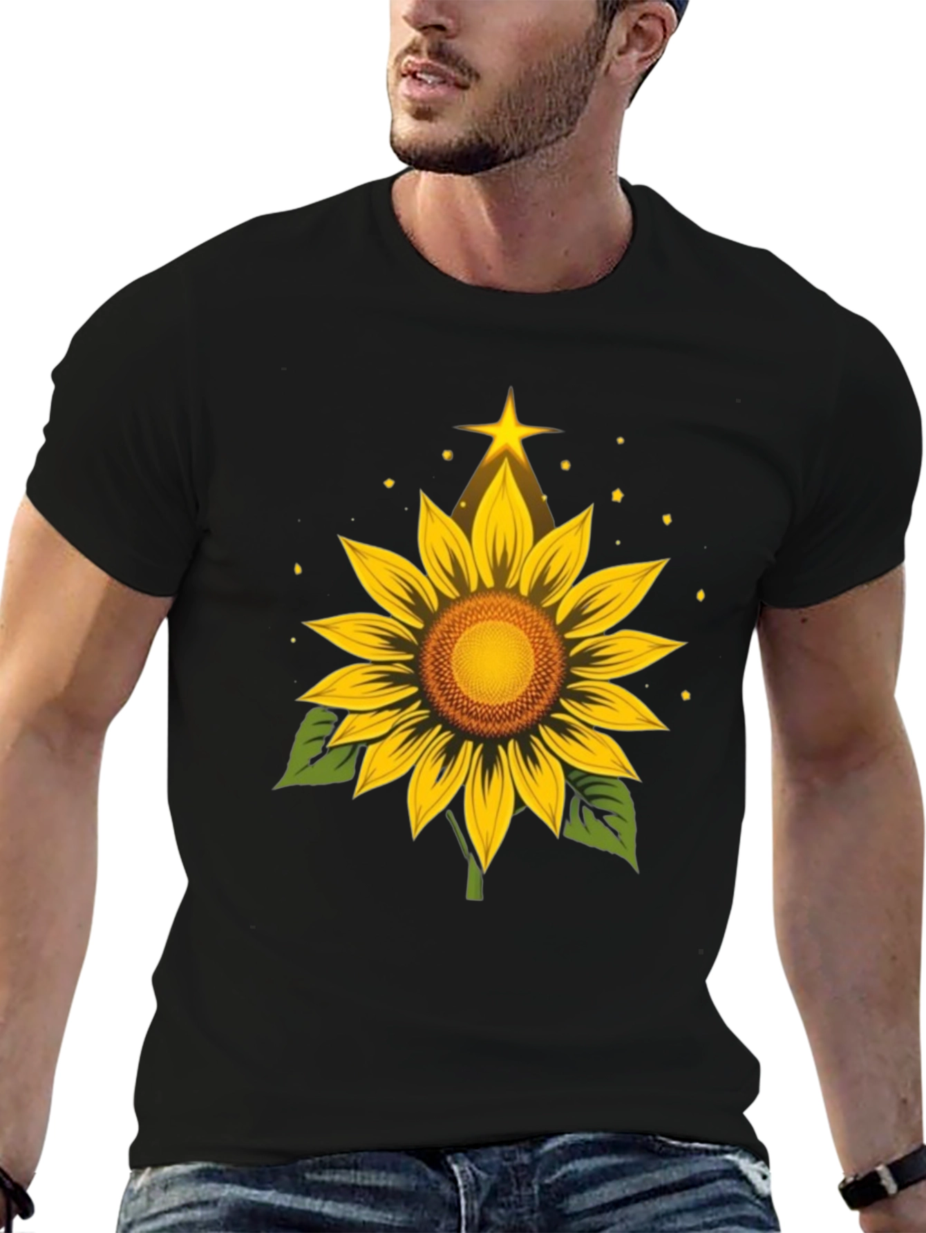 Sunflower Star T-Shirt - Stylish Nature Tee