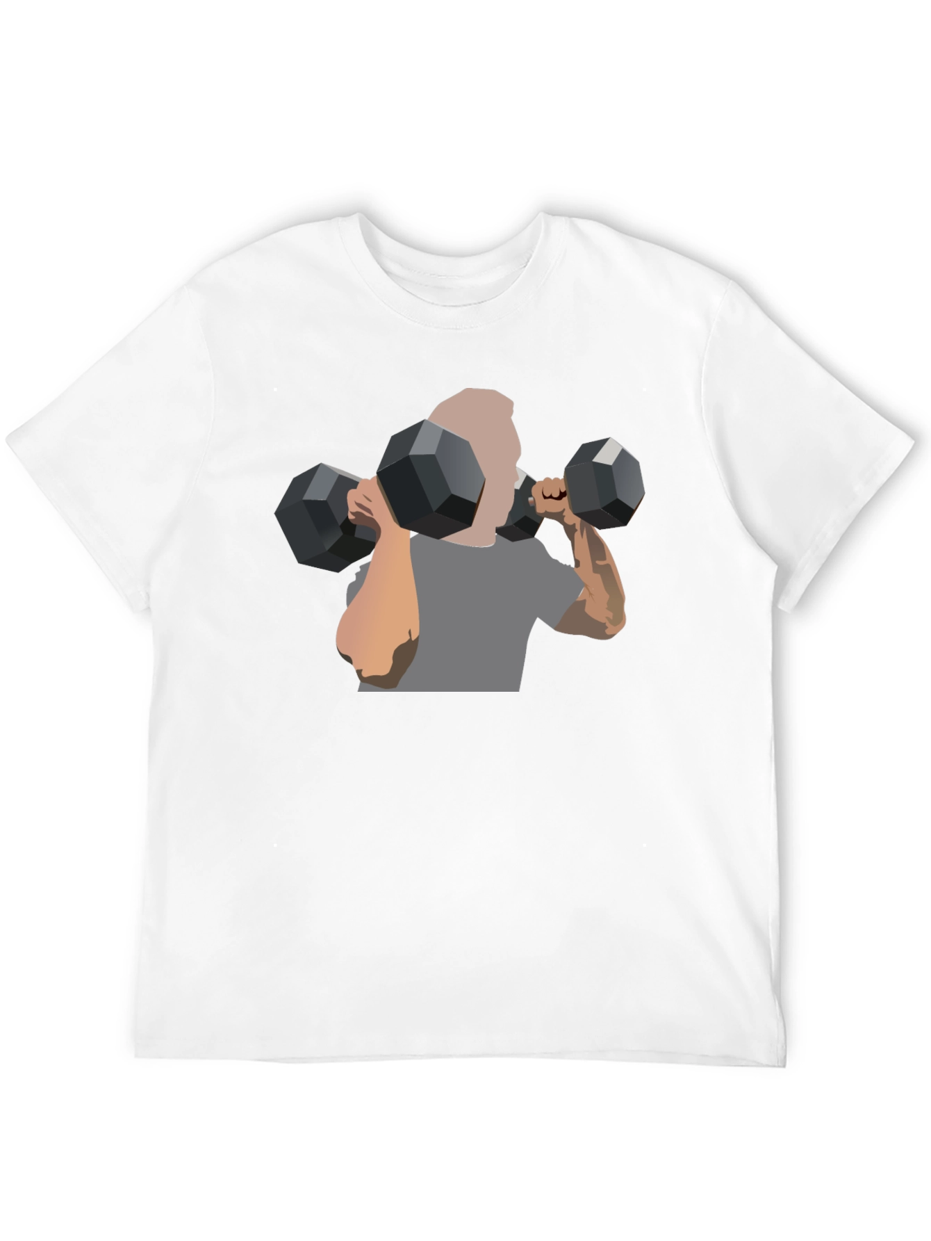 Mens Black Graphic Tee - Weightlifting Design