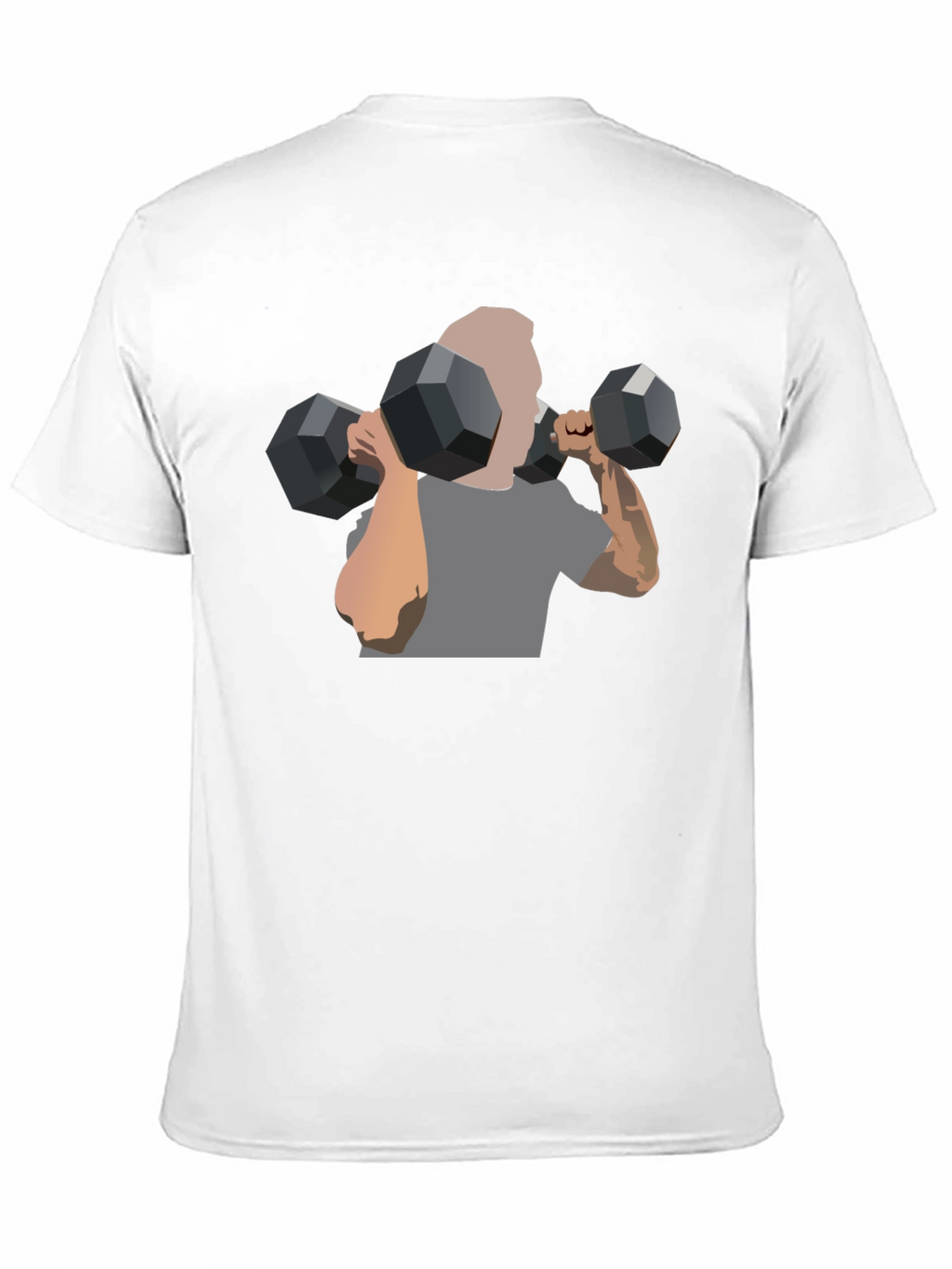 Mens Black Graphic Tee - Weightlifting Design