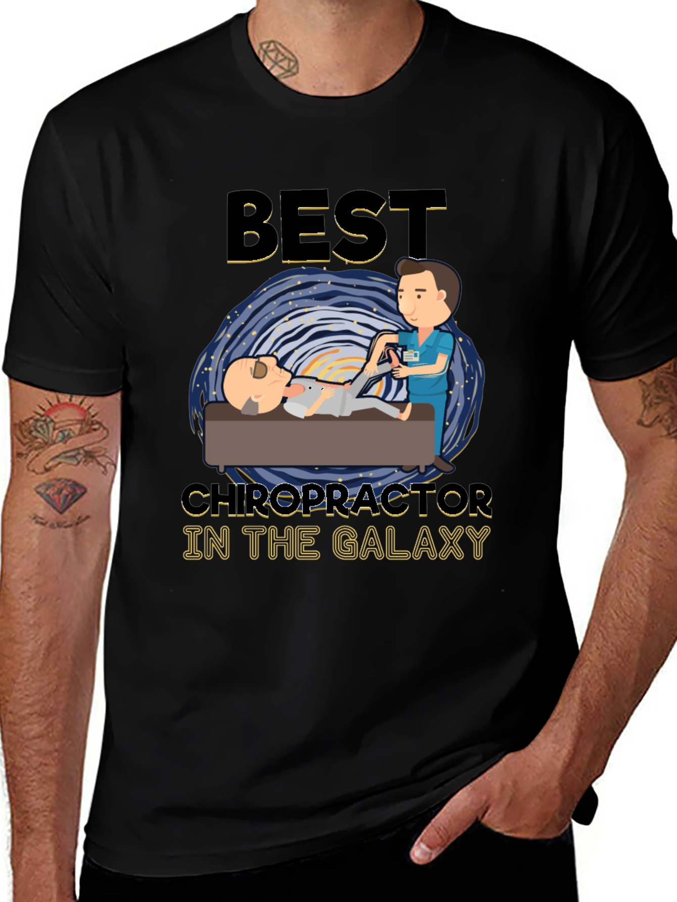 Best Chiropractor in the Galaxy Graphic T-Shirt