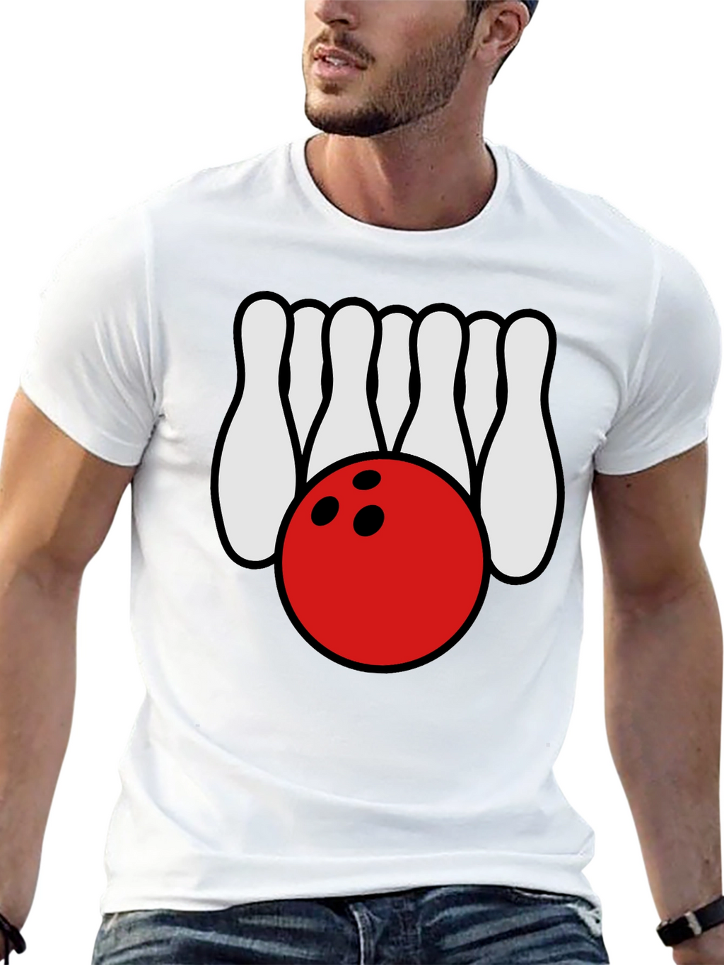 Bowling Strike Tee - Classic Bowling Design