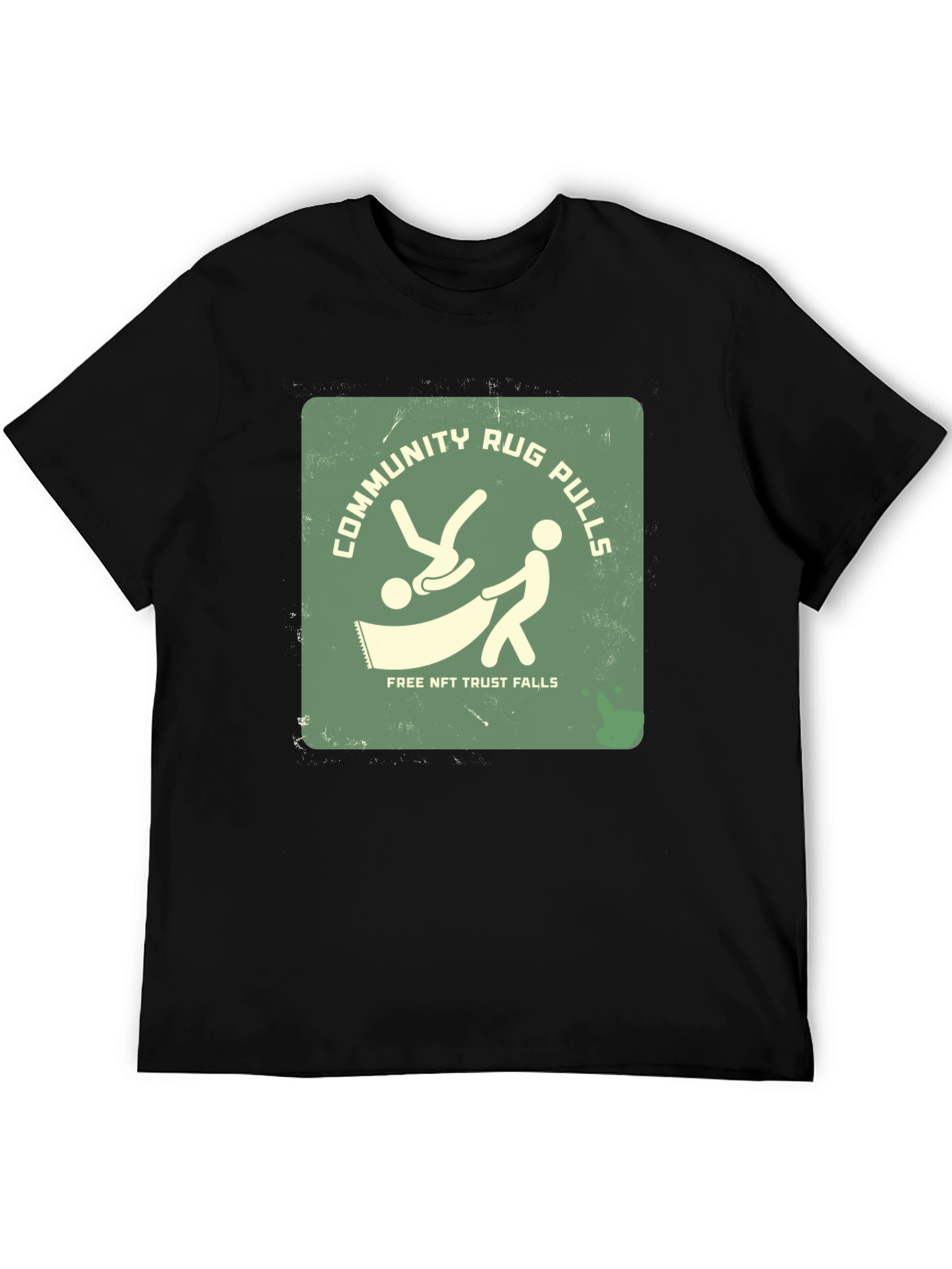Community Rug Pulls T-Shirt - Free NFT Trust Falls