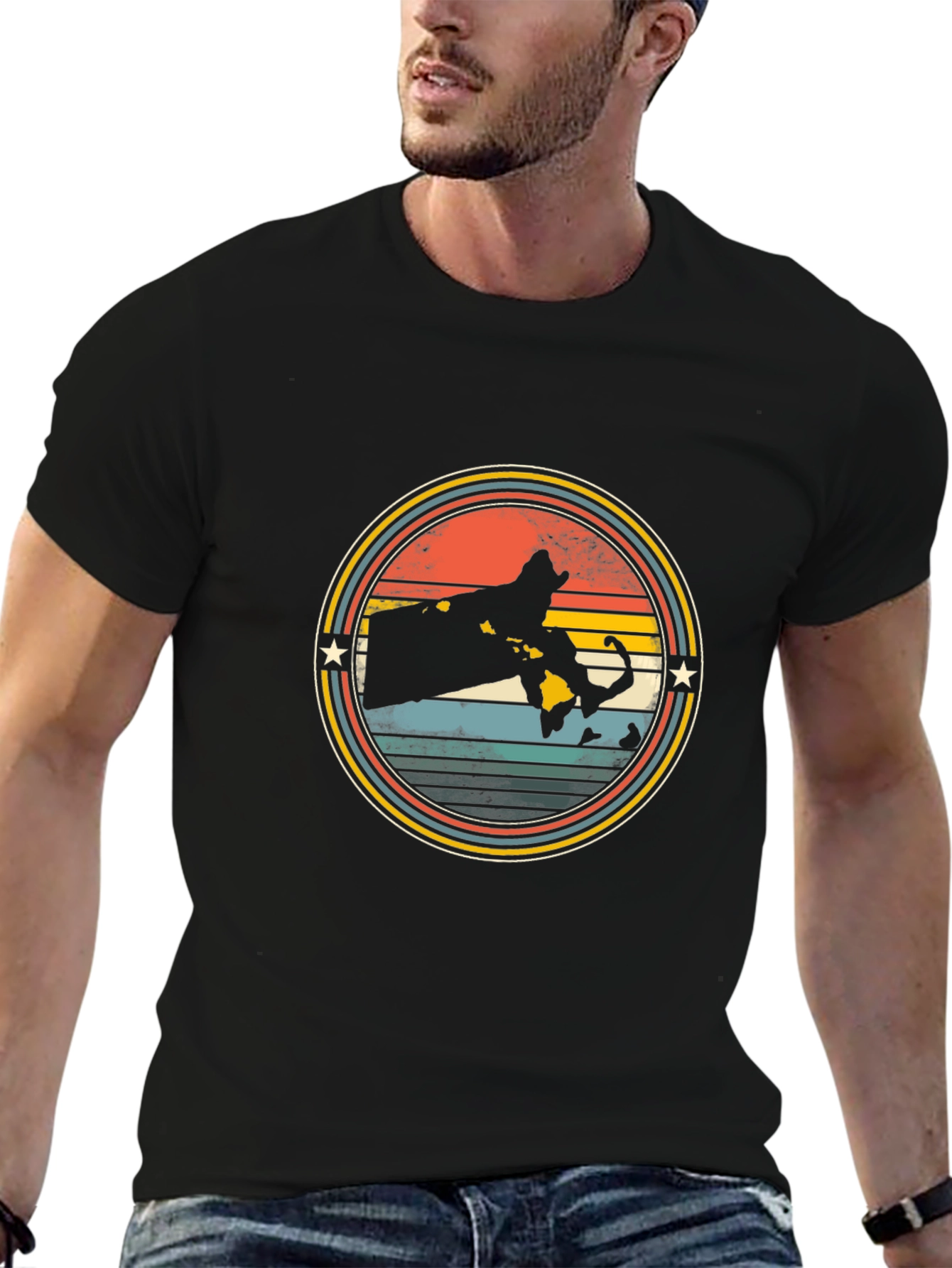 Retro Massachusetts Graphic T-Shirt