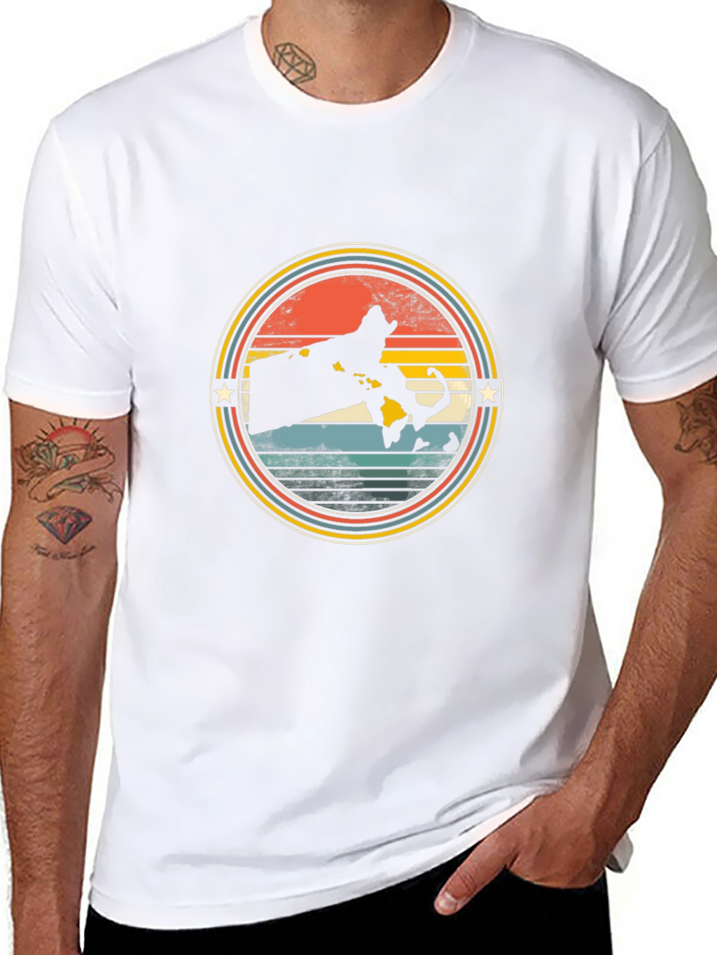 Retro Massachusetts Graphic T-Shirt