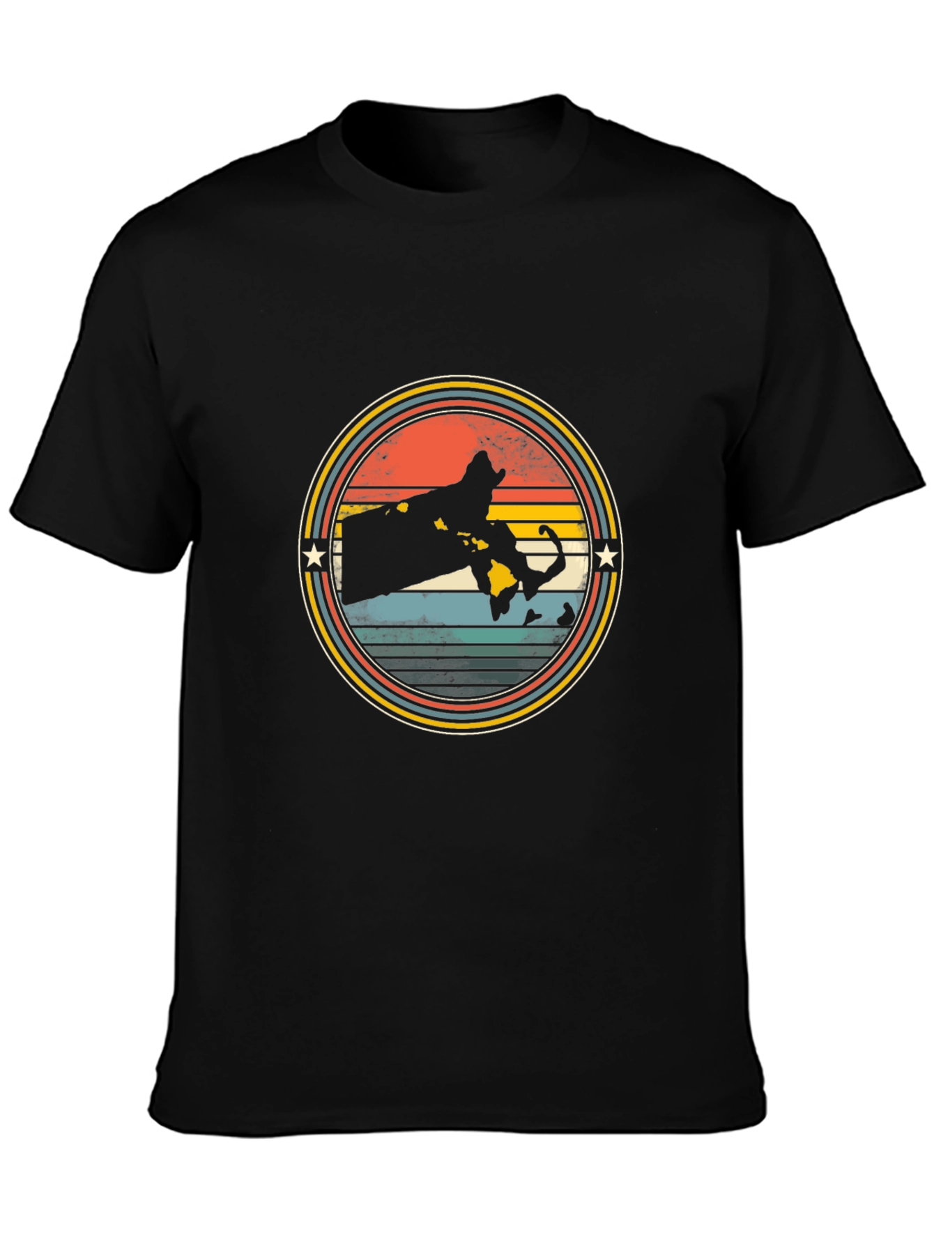 Retro Massachusetts Graphic T-Shirt