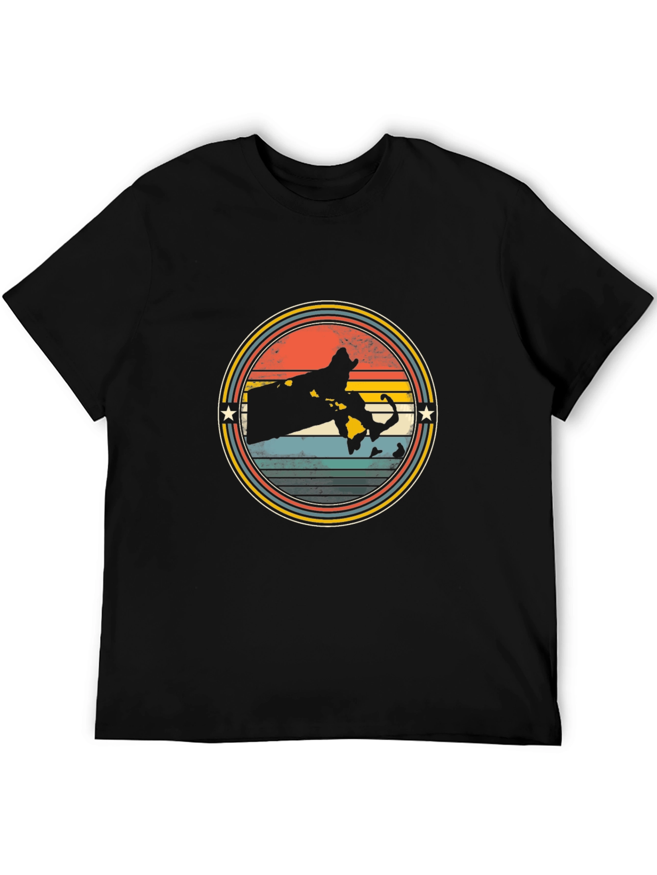 Retro Massachusetts Graphic T-Shirt