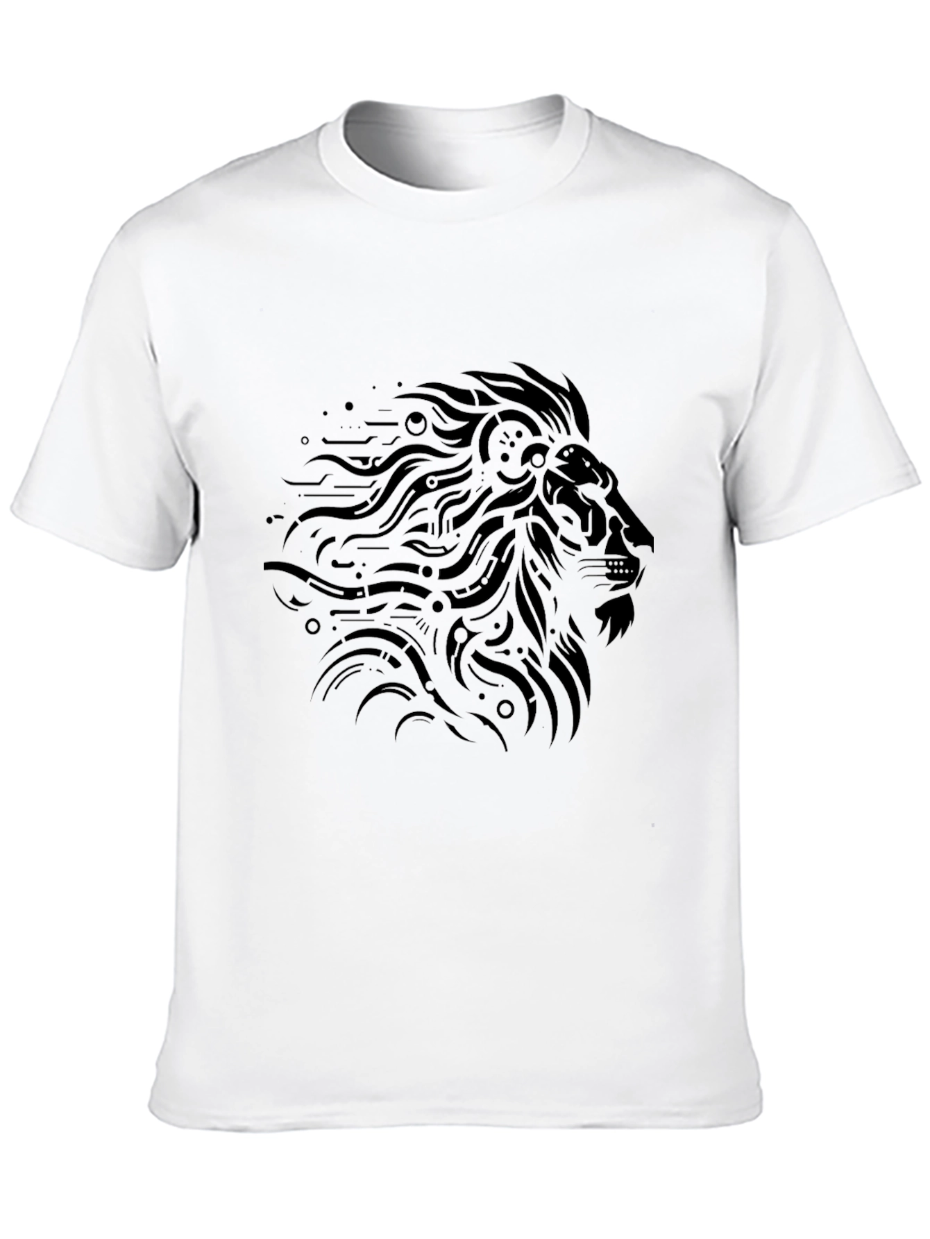Lion Graphic Black T-Shirt
