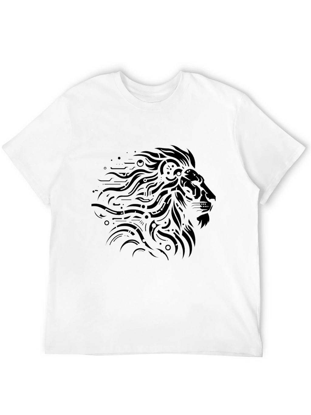Lion Graphic Black T-Shirt