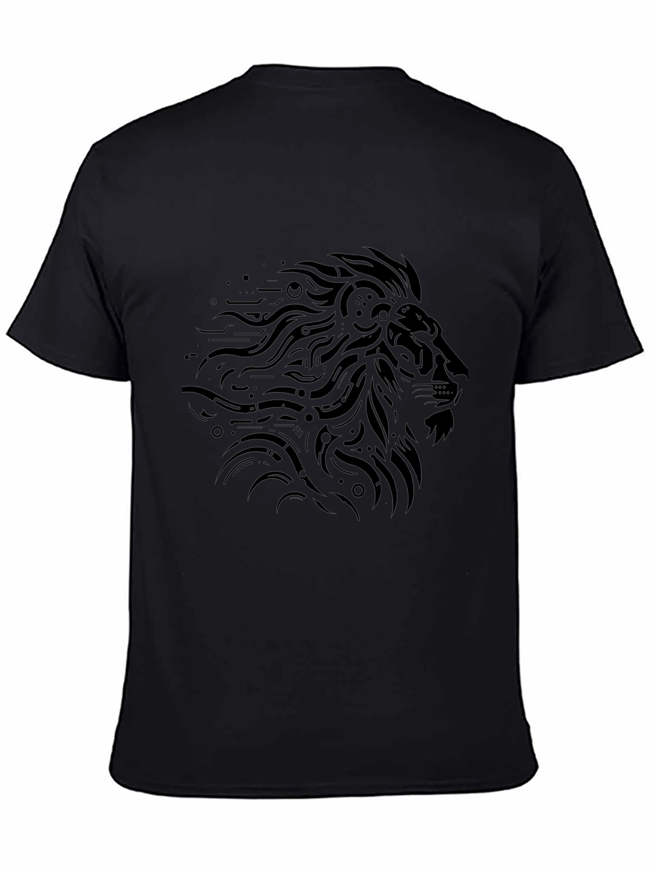 Lion Graphic Black T-Shirt