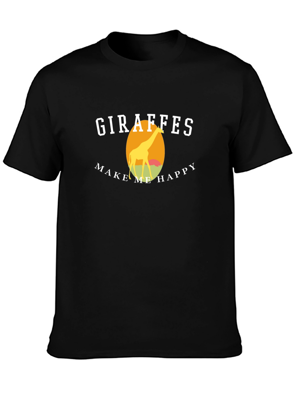 Giraffes Make Me Happy Graphic T-Shirt