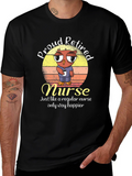 Proud Retired Nurse Owl Graphic T-Shirt