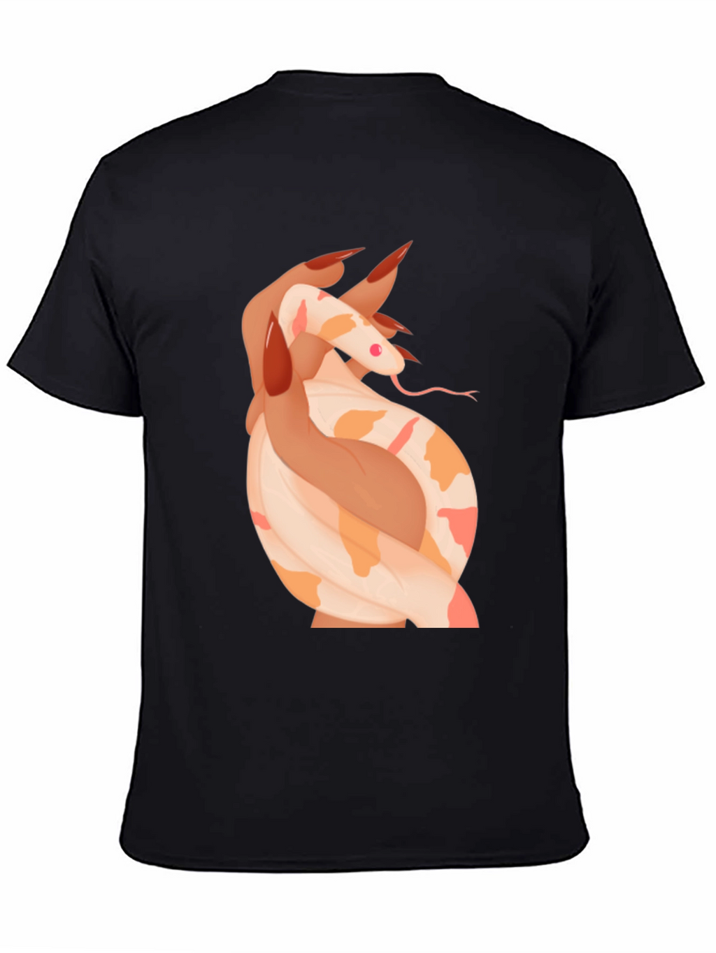 Snake & Hand Graphic Tee - Black T-Shirt