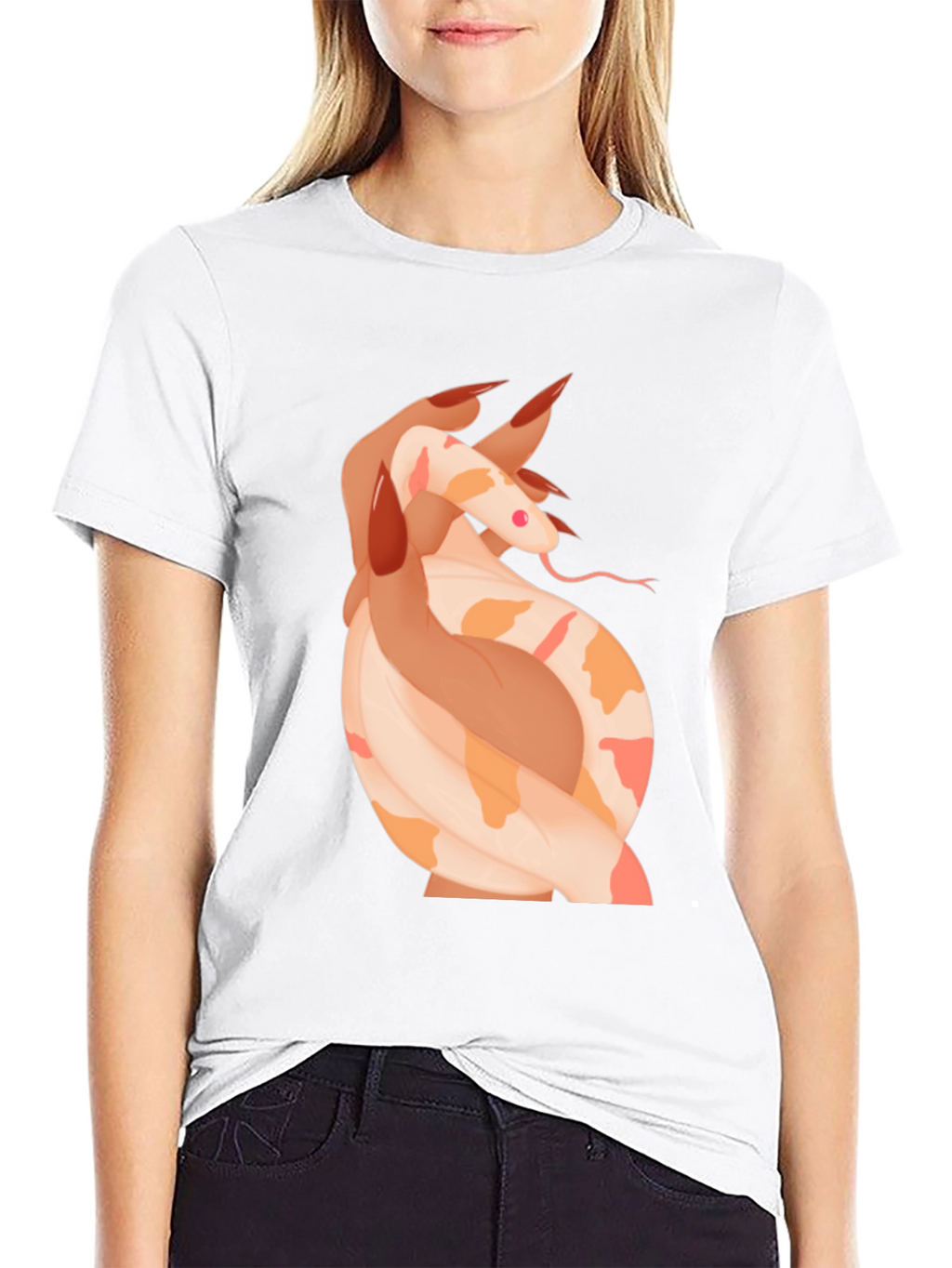 Snake & Hand Graphic Tee - Black T-Shirt