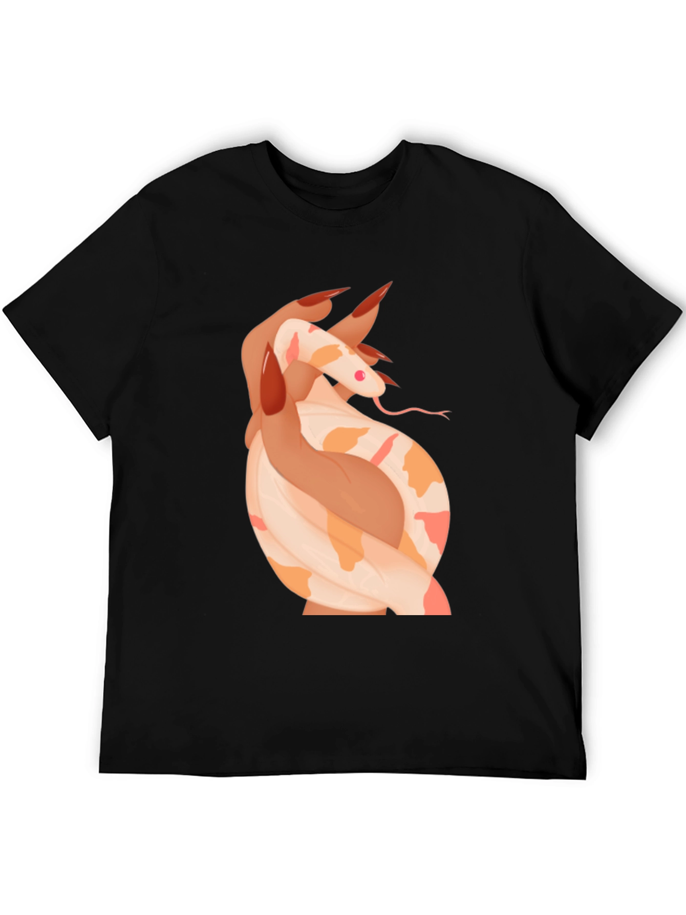 Snake & Hand Graphic Tee - Black T-Shirt