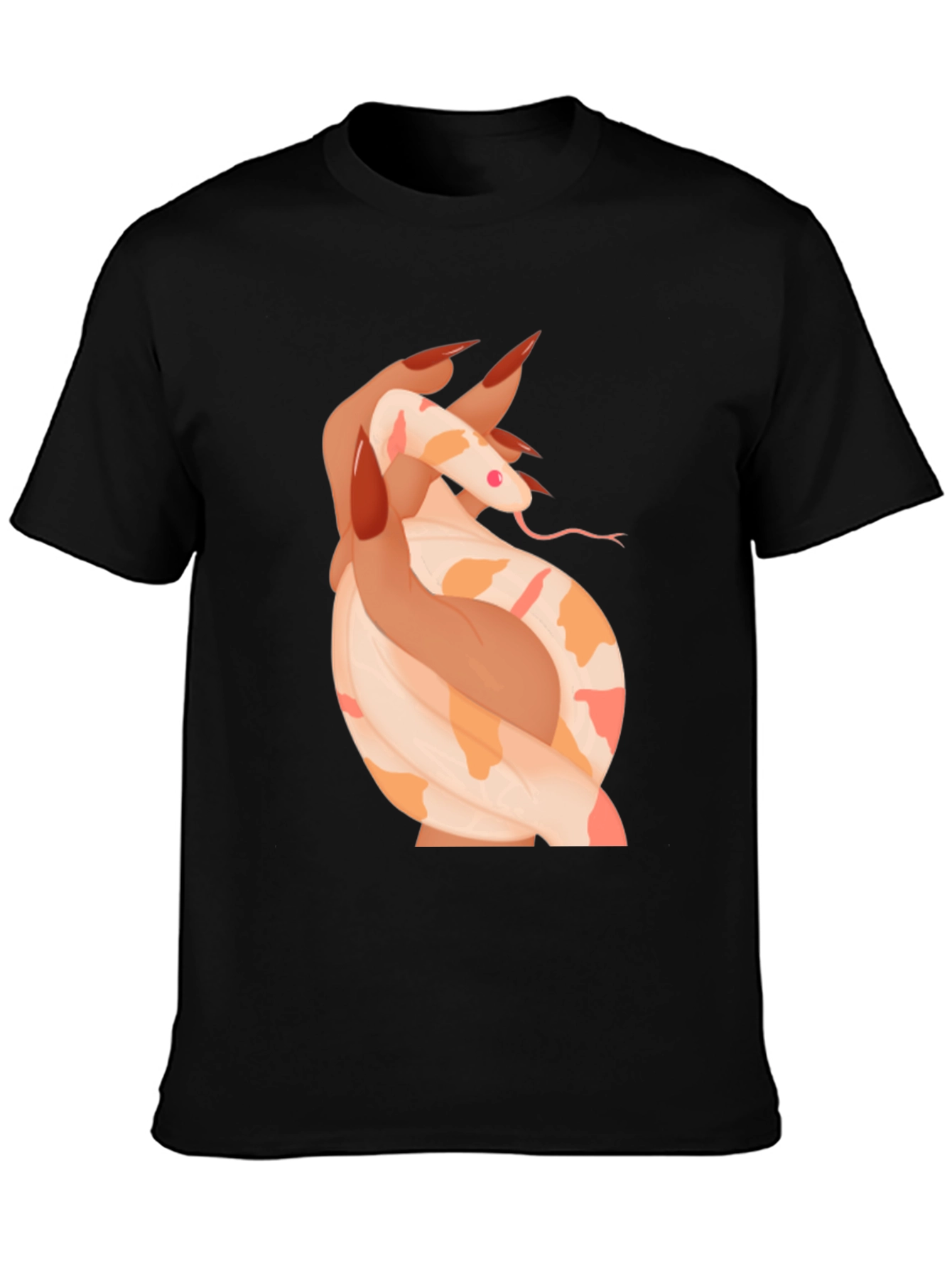 Snake & Hand Graphic Tee - Black T-Shirt