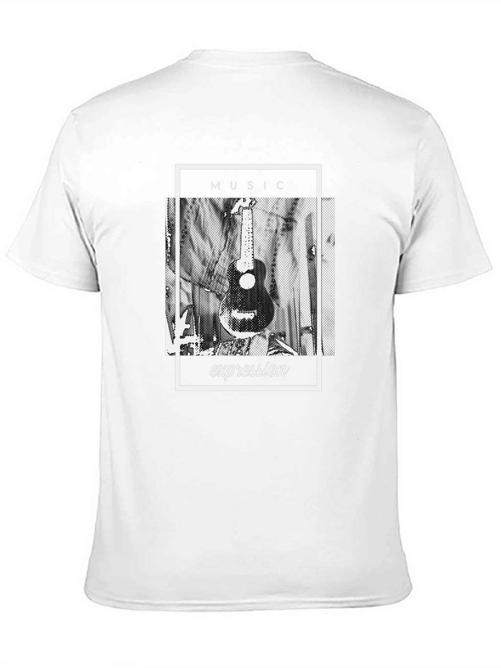 Music Expression Graphic Tee - Black Cotton
