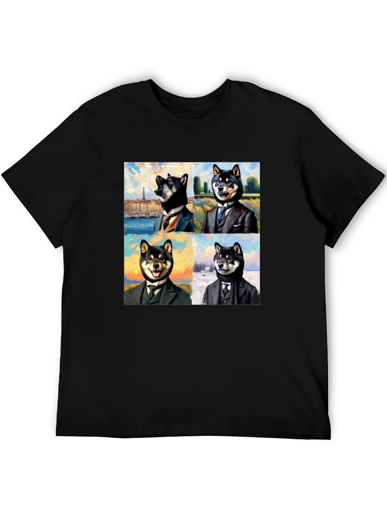 Dapper Shiba Inu Portrait T-Shirt