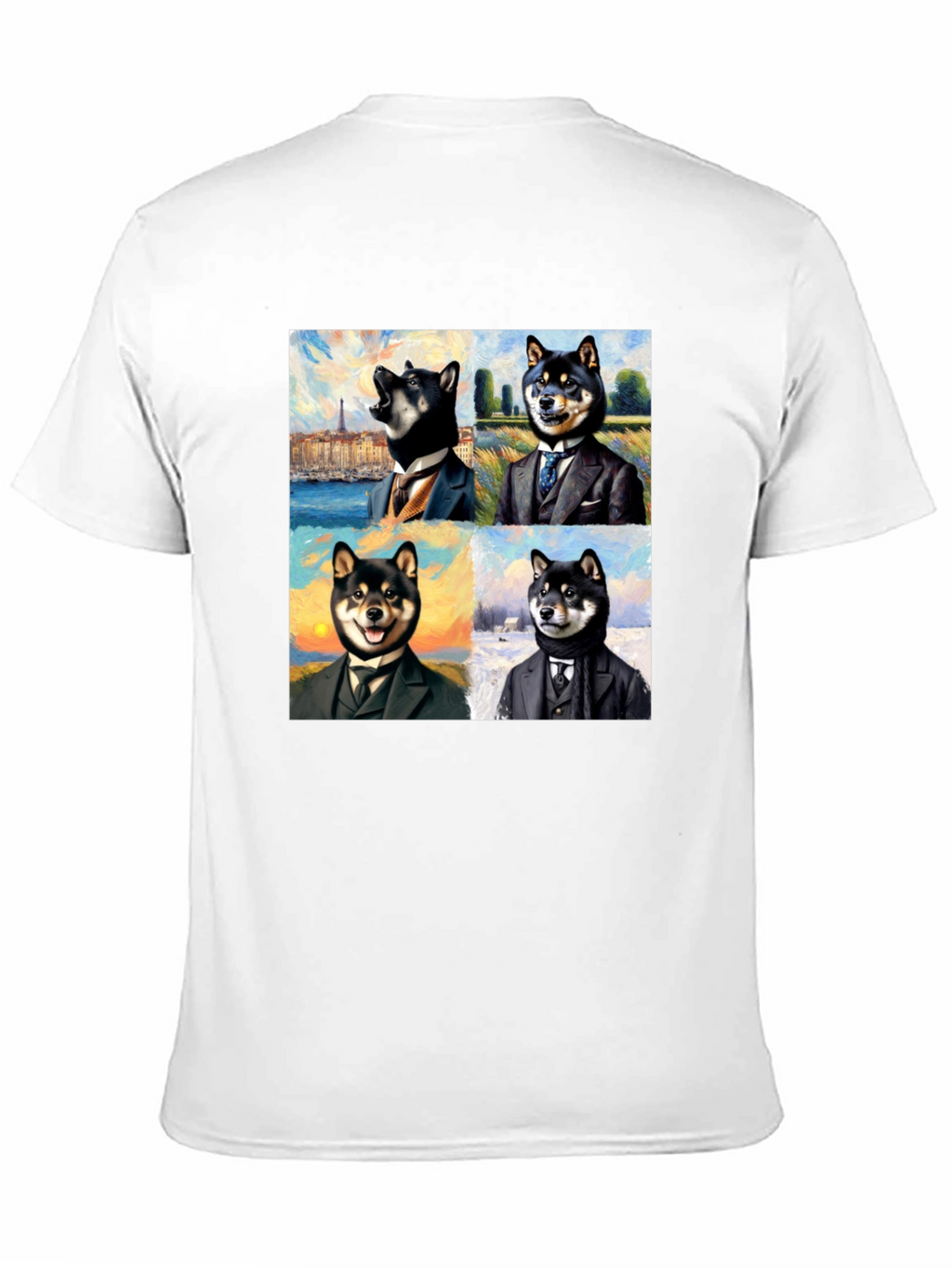 Dapper Shiba Inu Portrait T-Shirt