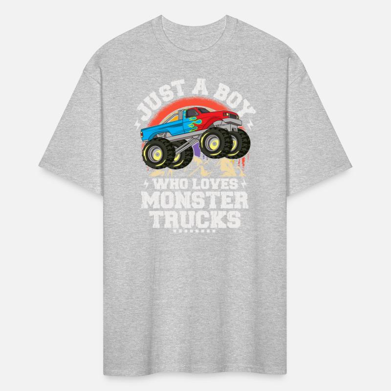 Just A Boy Who Loves Monster Trucks Toddler Kids