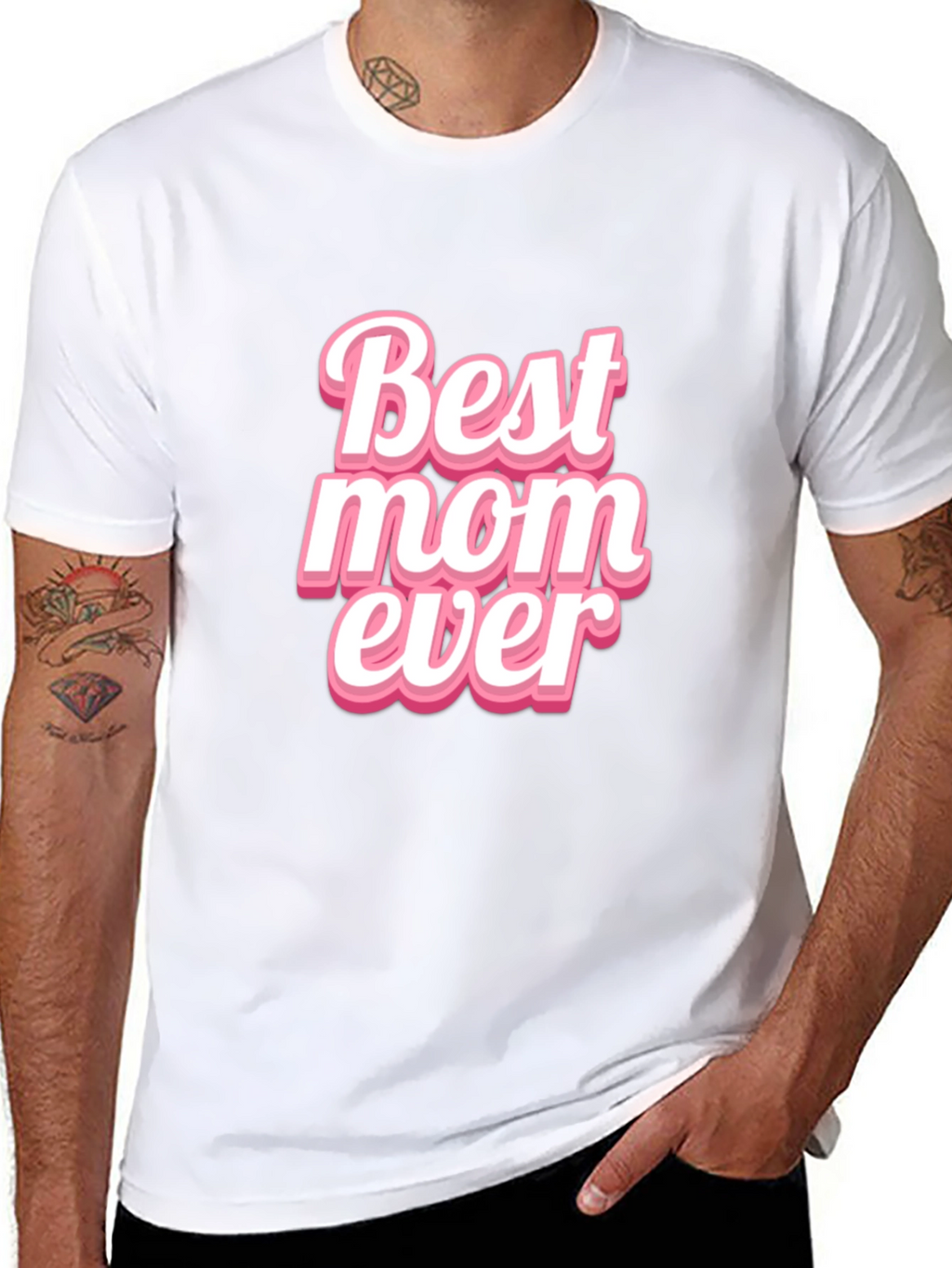 Best Mom Ever Black Graphic T-Shirt