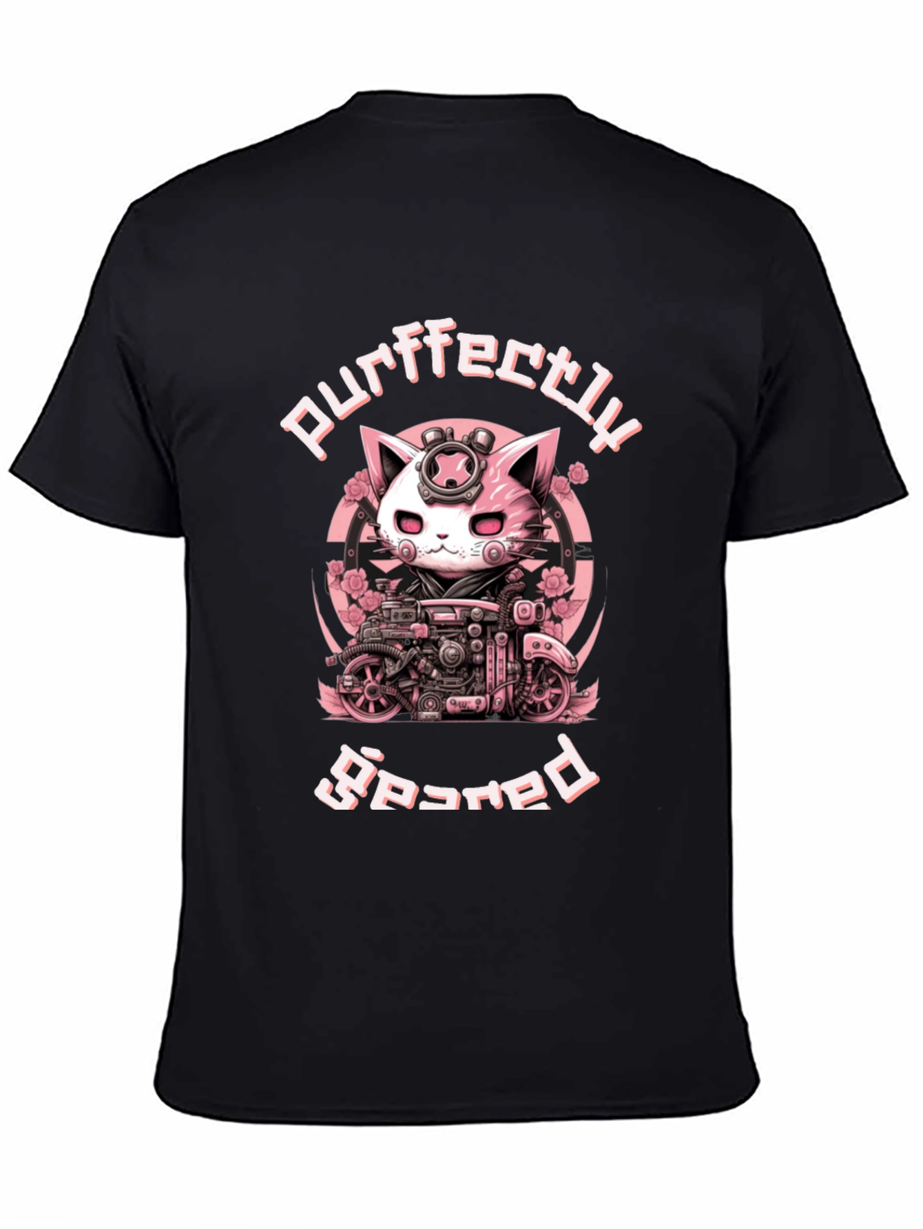 Purrfectly Geared Cat T-Shirt