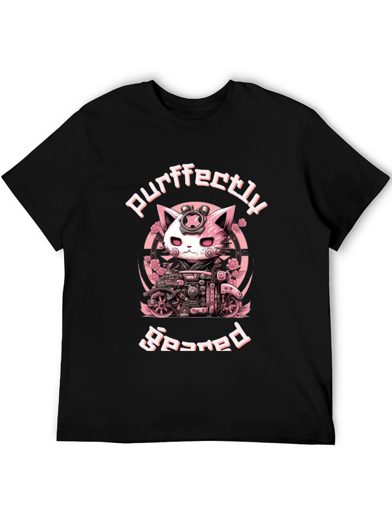 Purrfectly Geared Cat T-Shirt