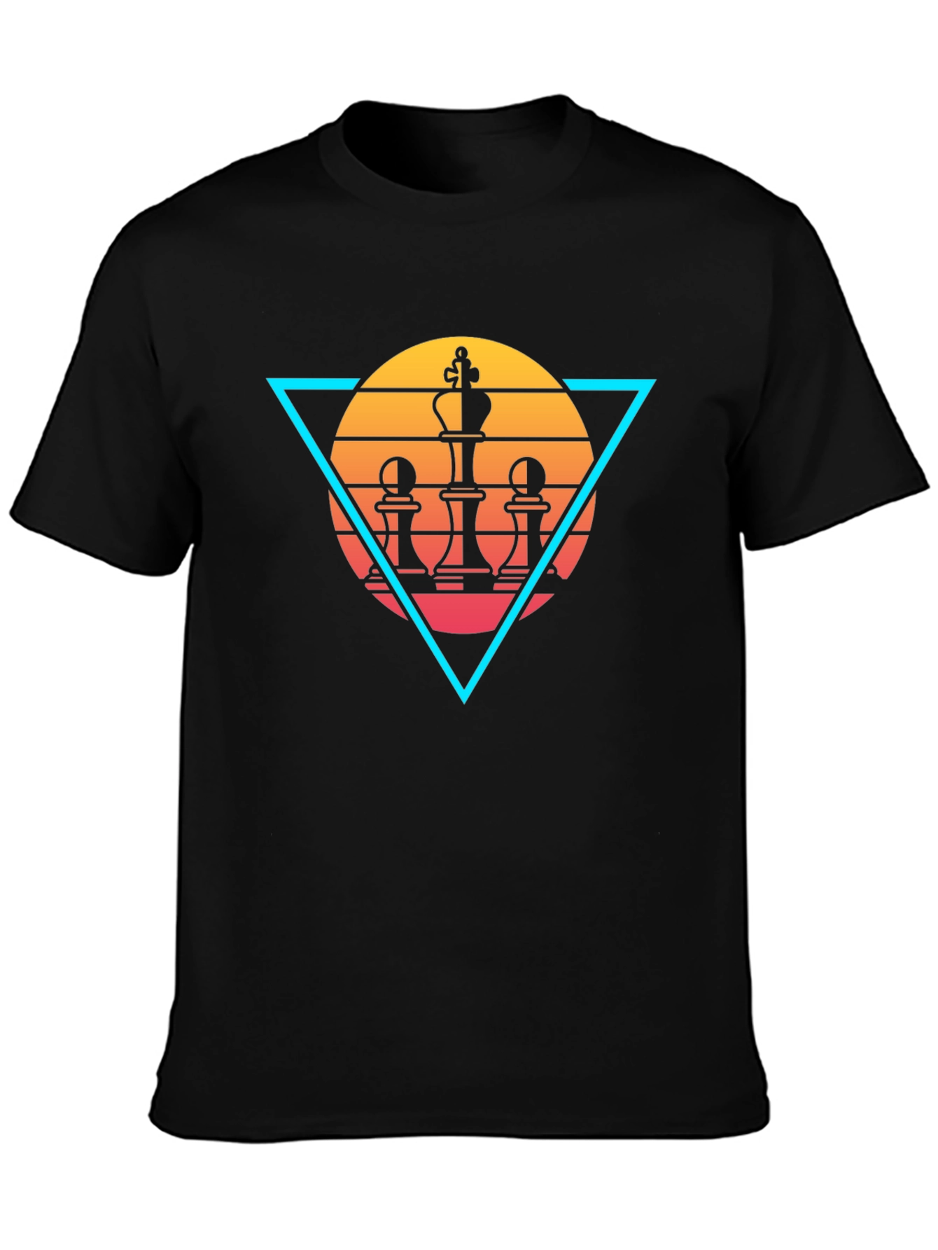 Chess King Graphic Tee - Retro Style