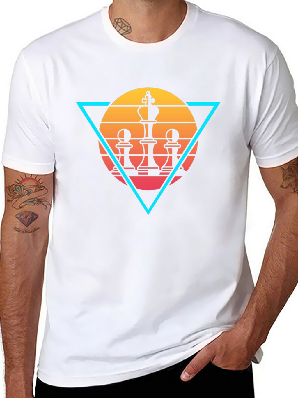 Chess King Graphic Tee - Retro Style