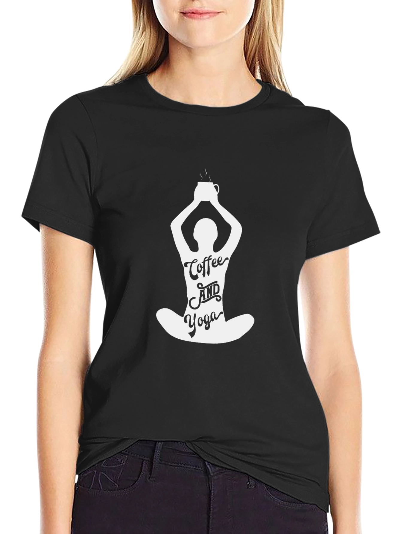 Coffee and Yoga T-Shirt - Relaxed Fit