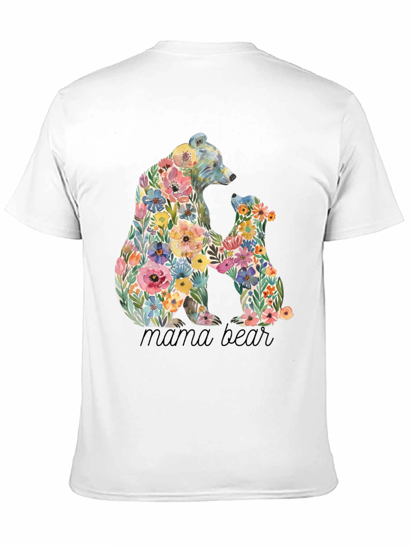 Mama Bear Floral T-Shirt - Comfort & Style