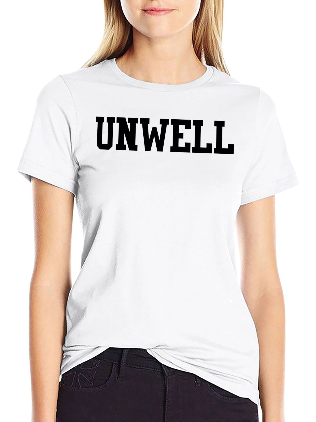 Unwell Graphic Tee - Casual Black T-Shirt