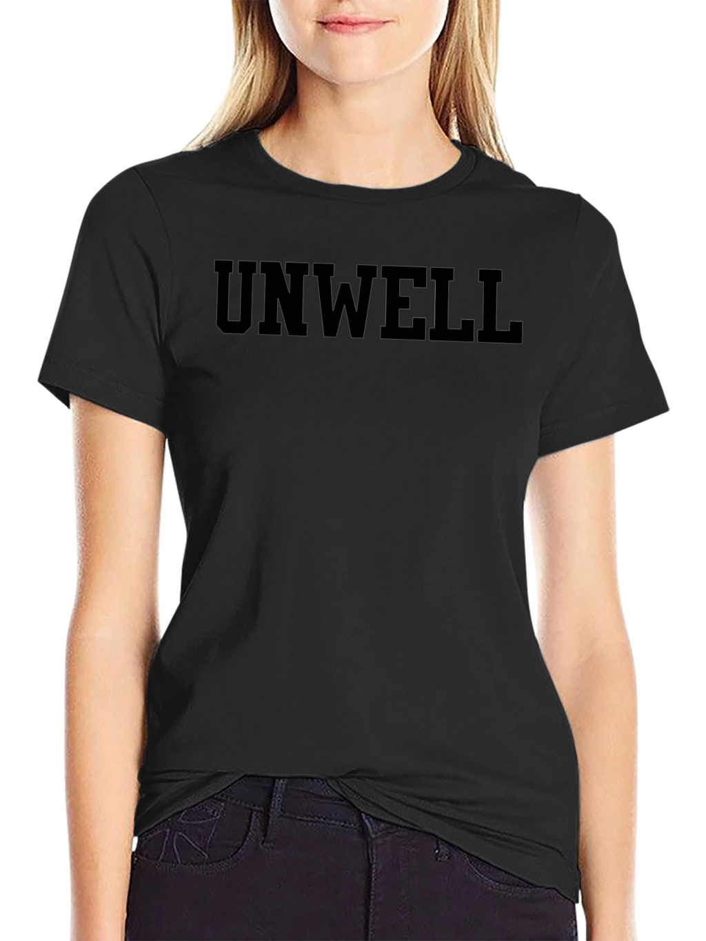 Unwell Graphic Tee - Casual Black T-Shirt