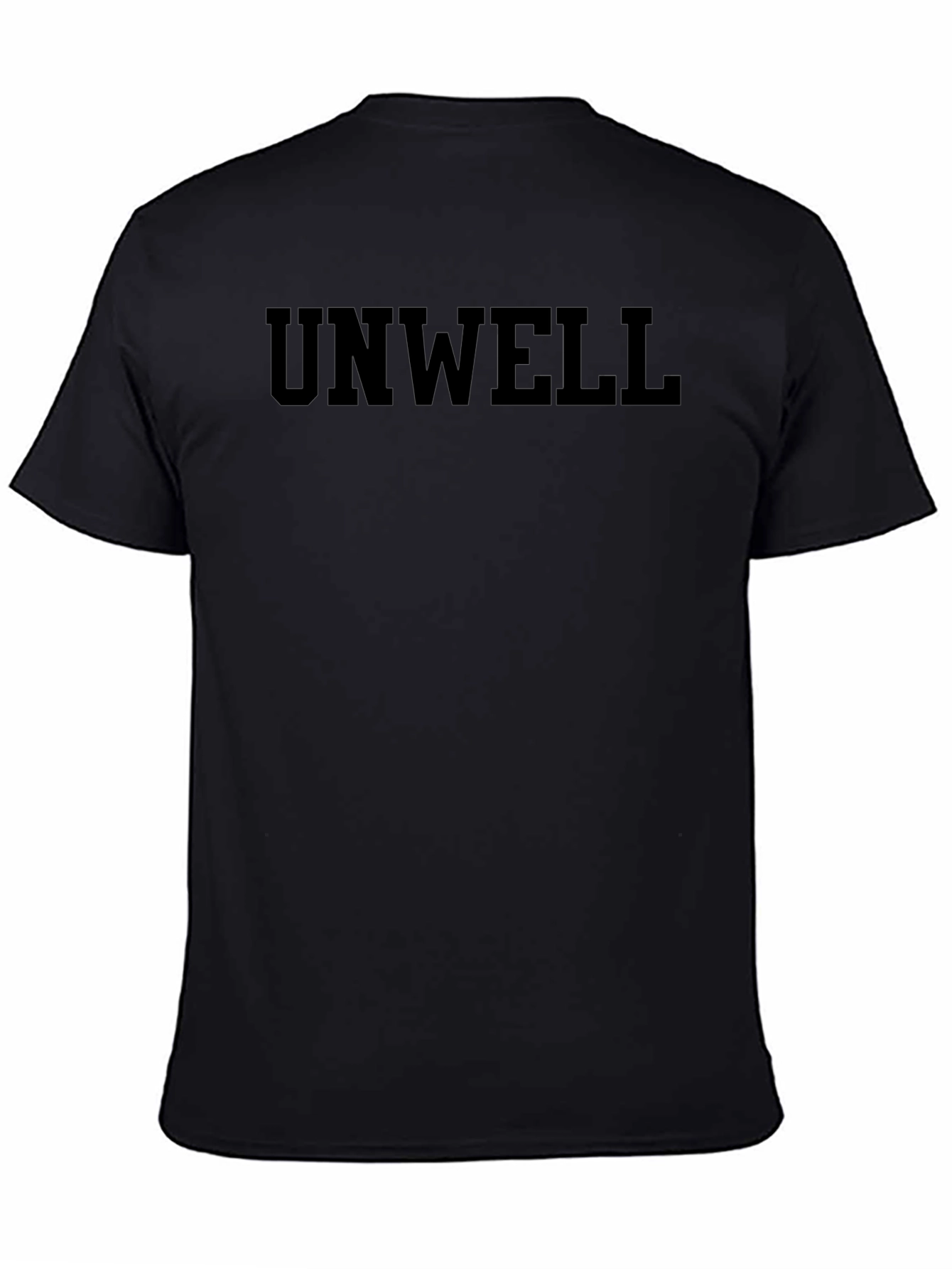 Unwell Graphic Tee - Casual Black T-Shirt