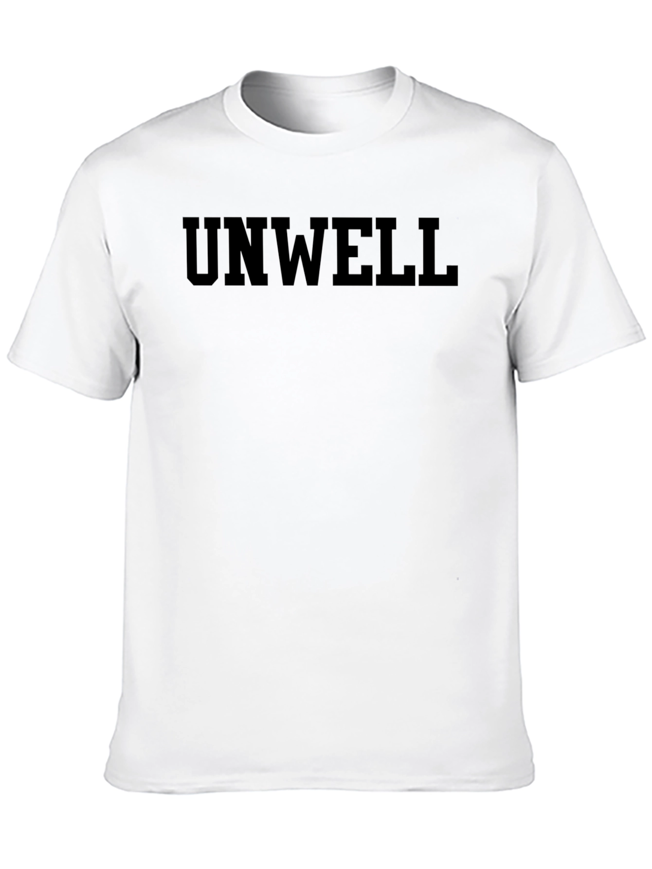 Unwell Graphic Tee - Casual Black T-Shirt