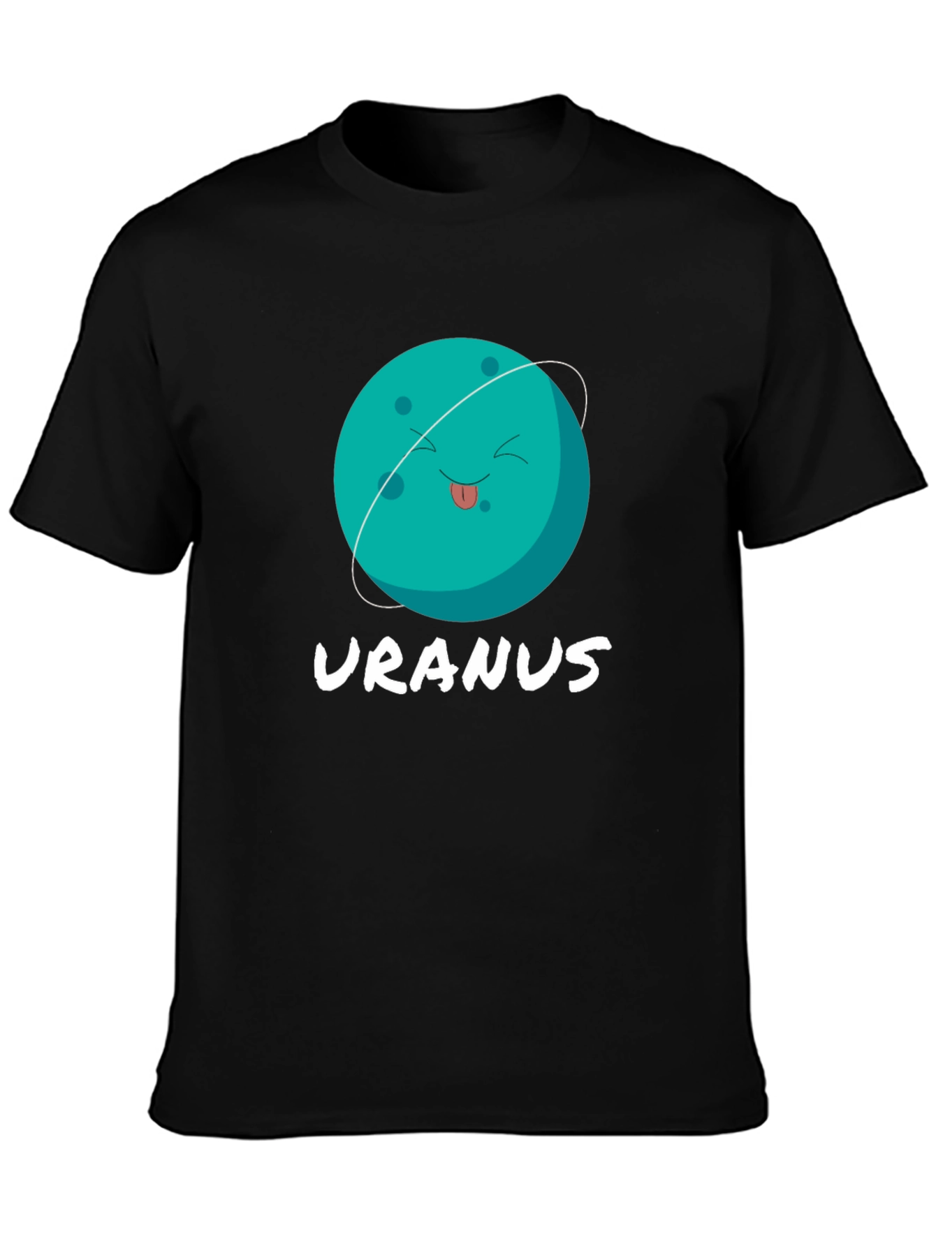 Uranus Graphic T-Shirt - Black Cotton Tee