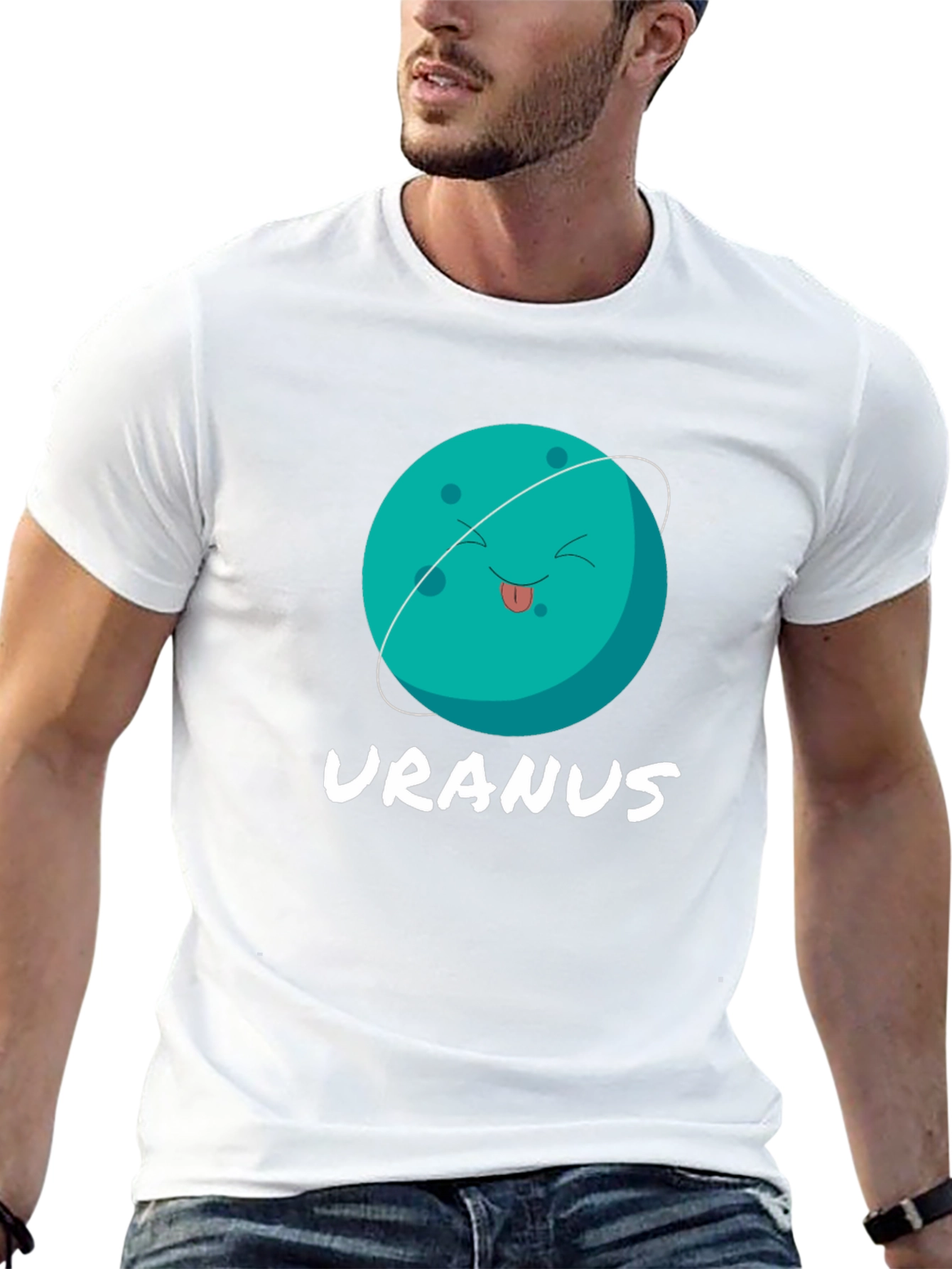 Uranus Graphic T-Shirt - Black Cotton Tee