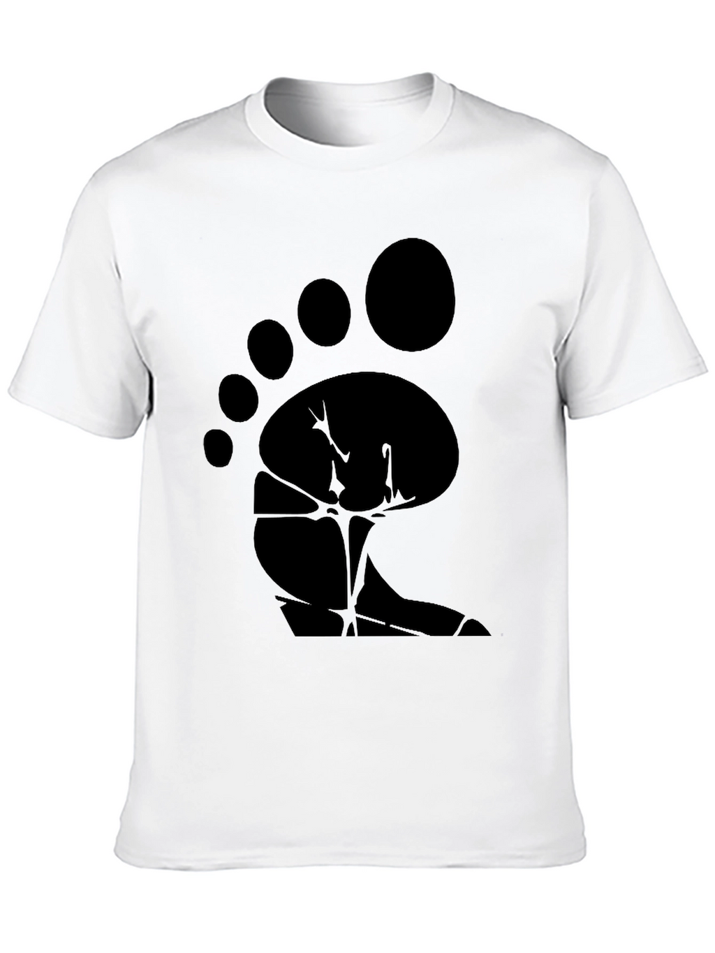 Bigfoot Footprint Graphic Tee - Black