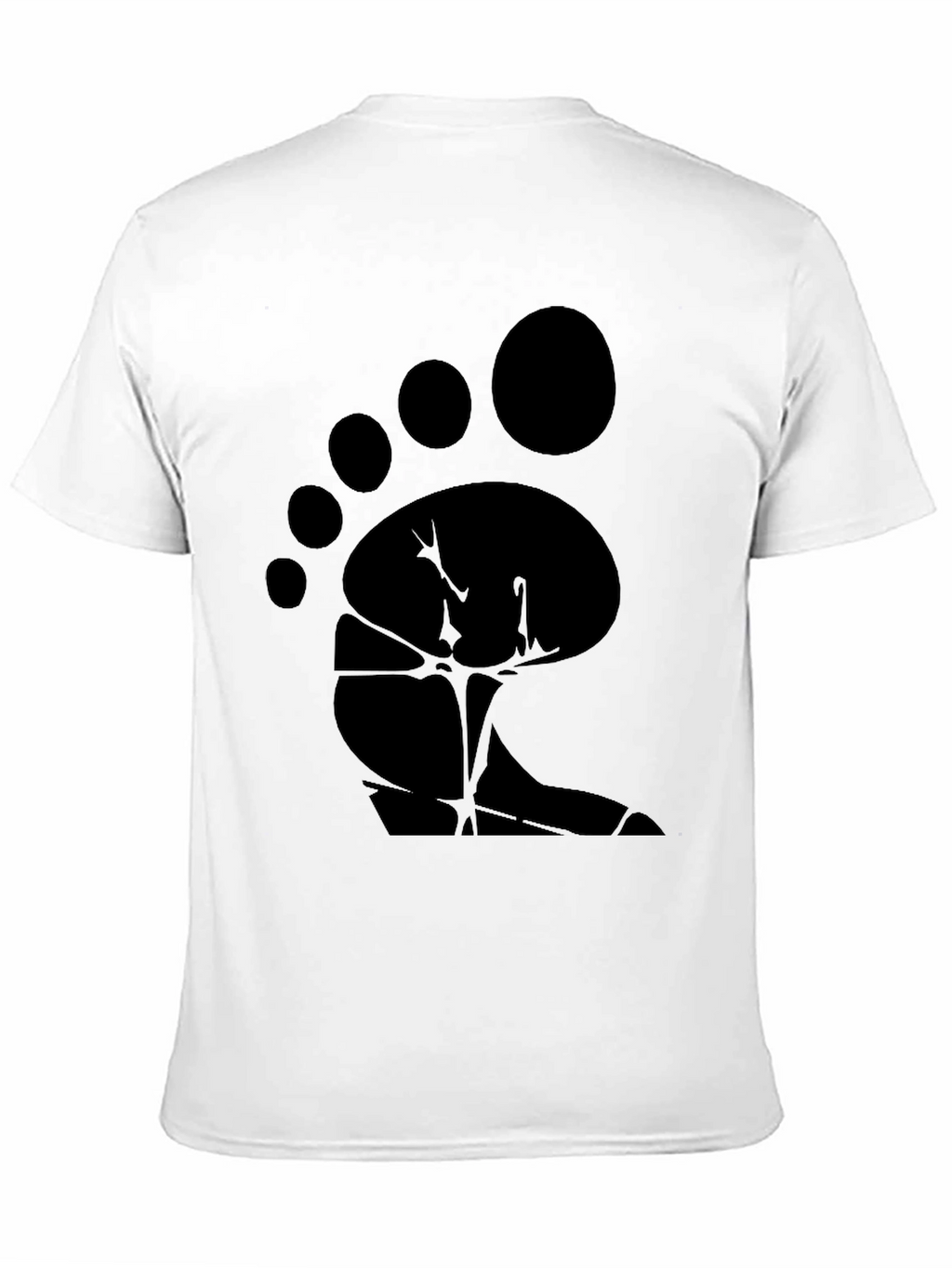 Bigfoot Footprint Graphic Tee - Black