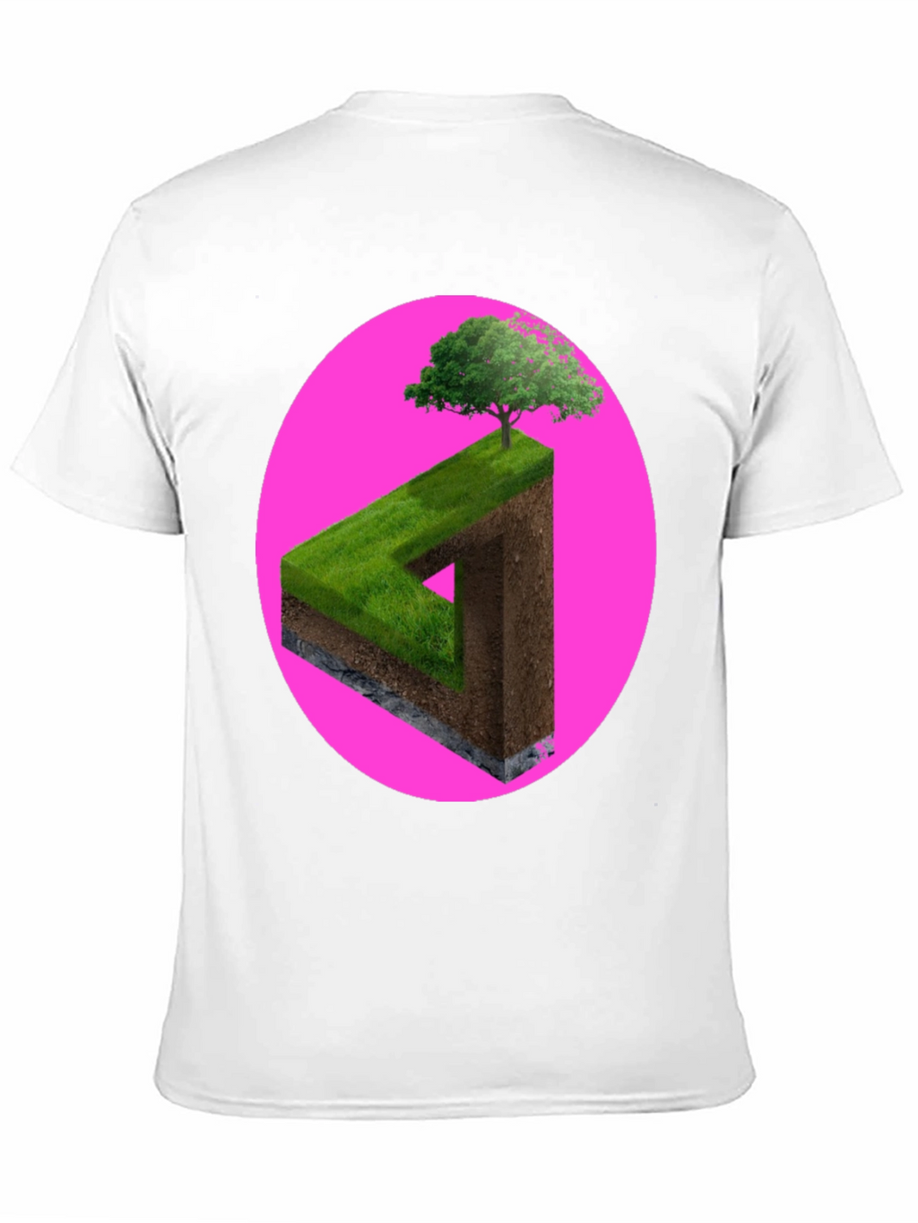 Impossible Triangle Tree Tee - Optical Illusion Shirt