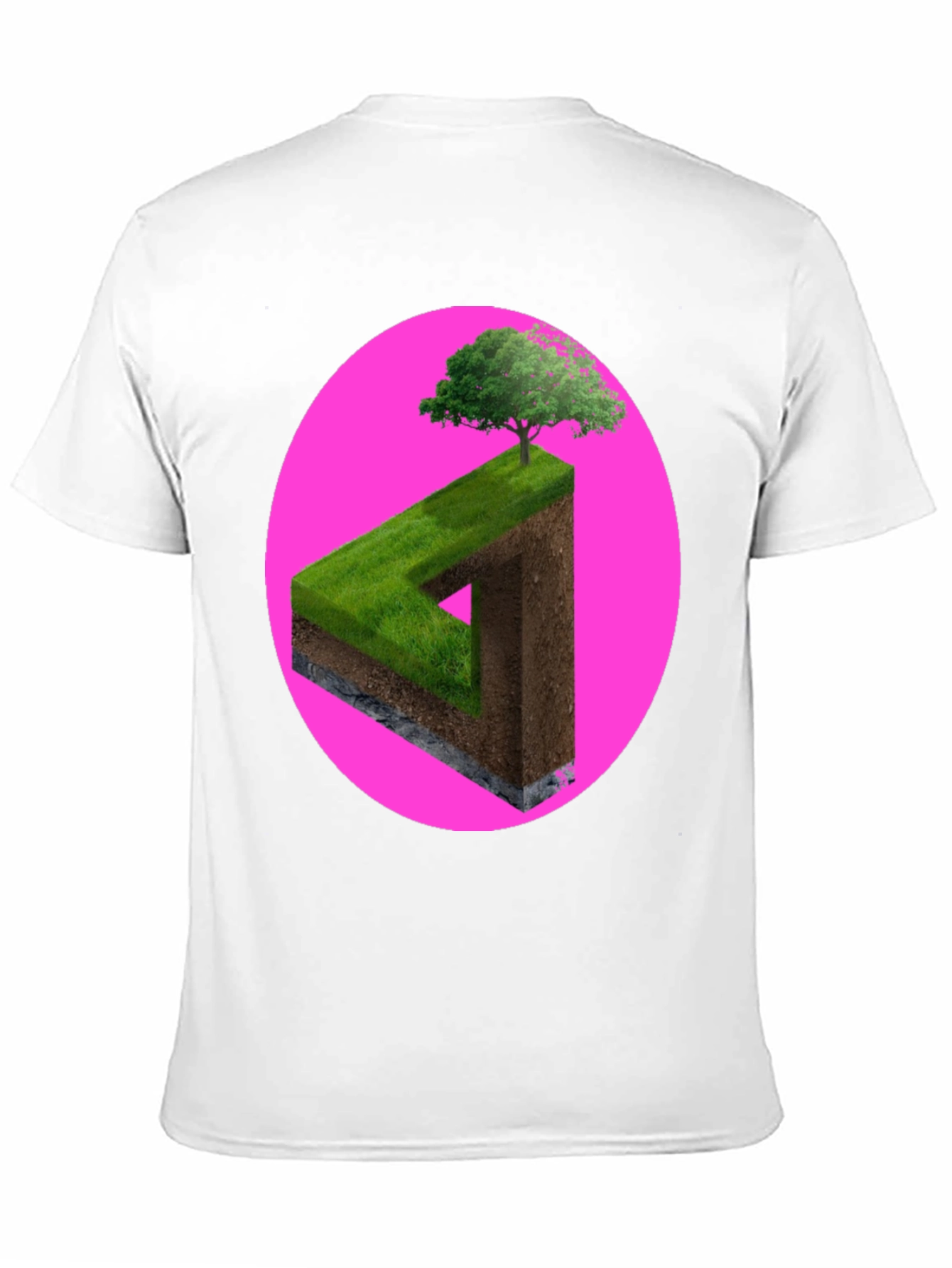 Impossible Triangle Tree Tee - Optical Illusion Shirt