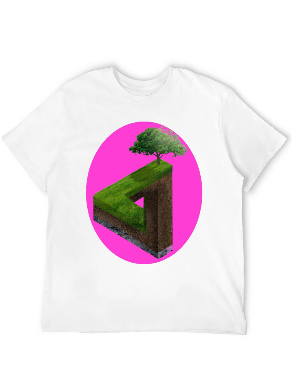 Impossible Triangle Tree Tee - Optical Illusion Shirt
